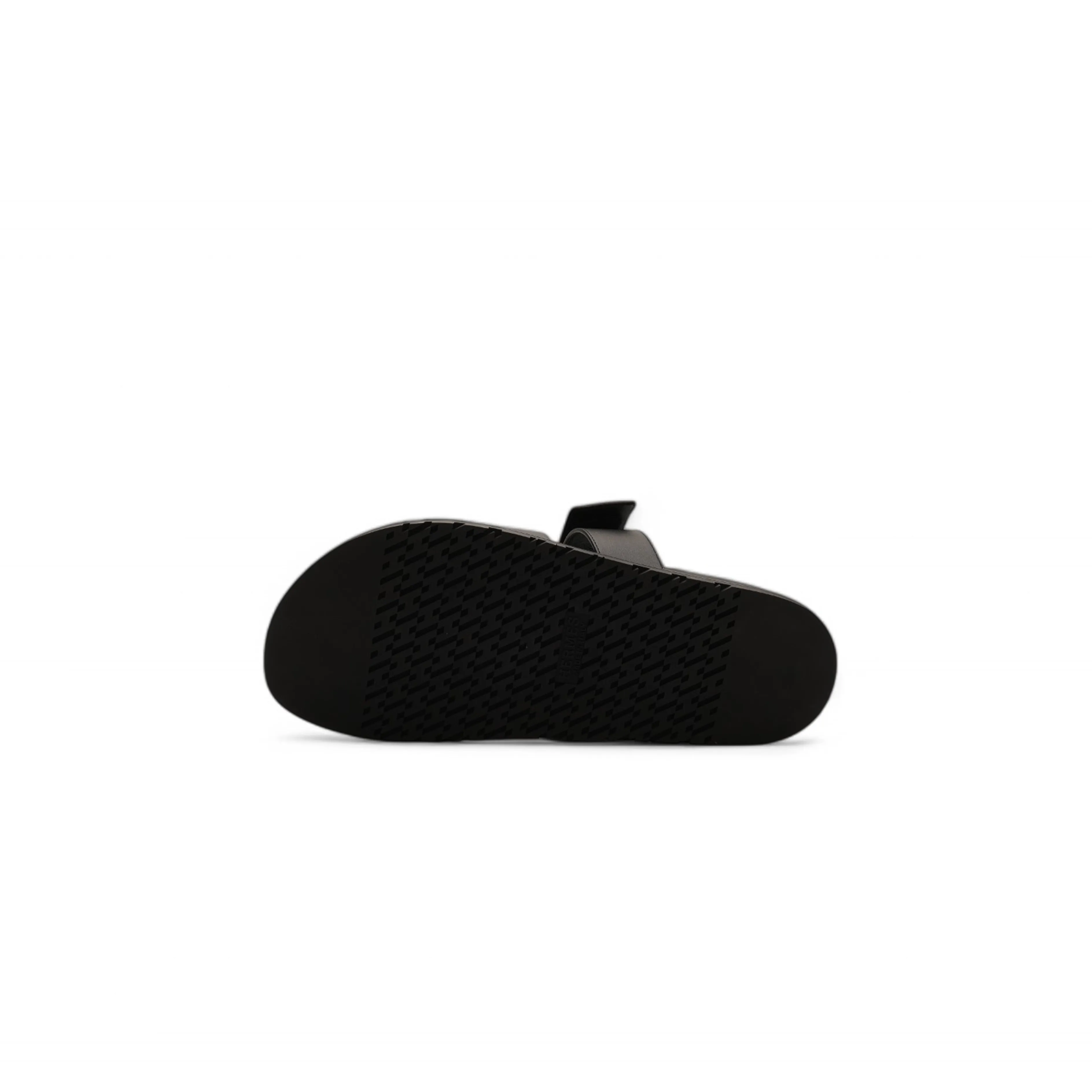Hermes Chypre Sandal Noir Calfskin Leather (M) Black