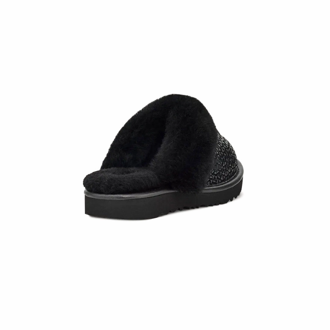Tuned Rocker Geometry Multi-functional materials UGG? - Kids' (Infant) Cozy II Gel Hearts Slides (1143801K-BLK)