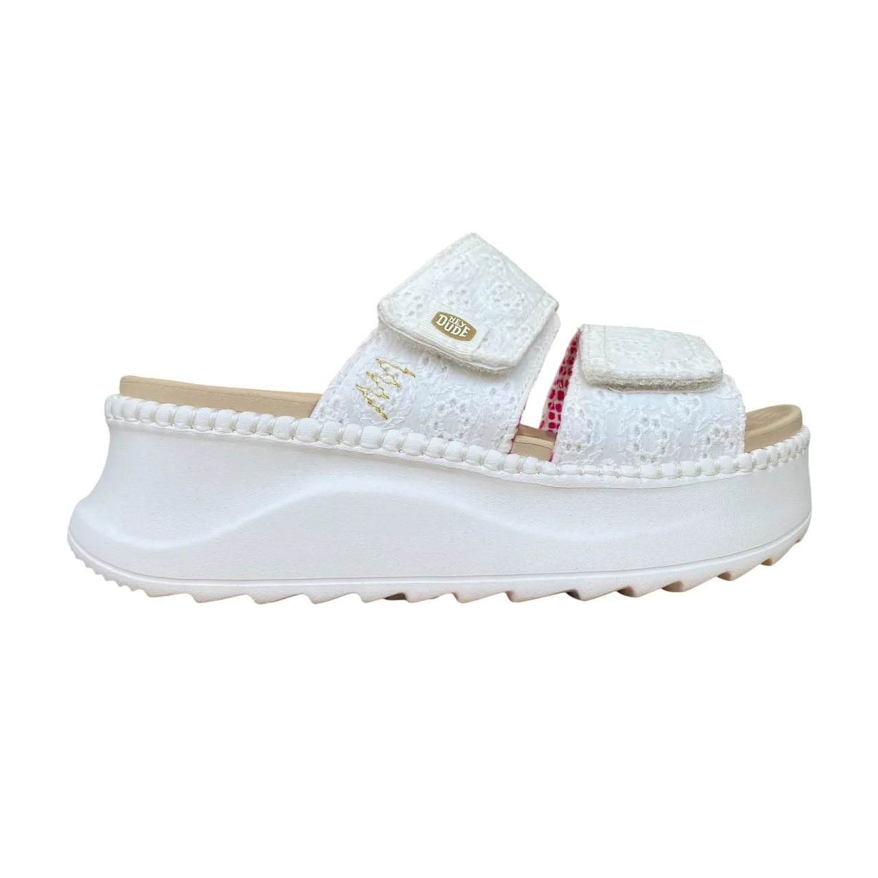 Sun Ready Hey Dude sandalo da donna Delray slide surf baja 43210-100 bianco