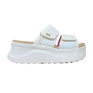Hey Dude sandalo da donna Delray slide surf baja 43210-100 bianco Easy Days Air Flow