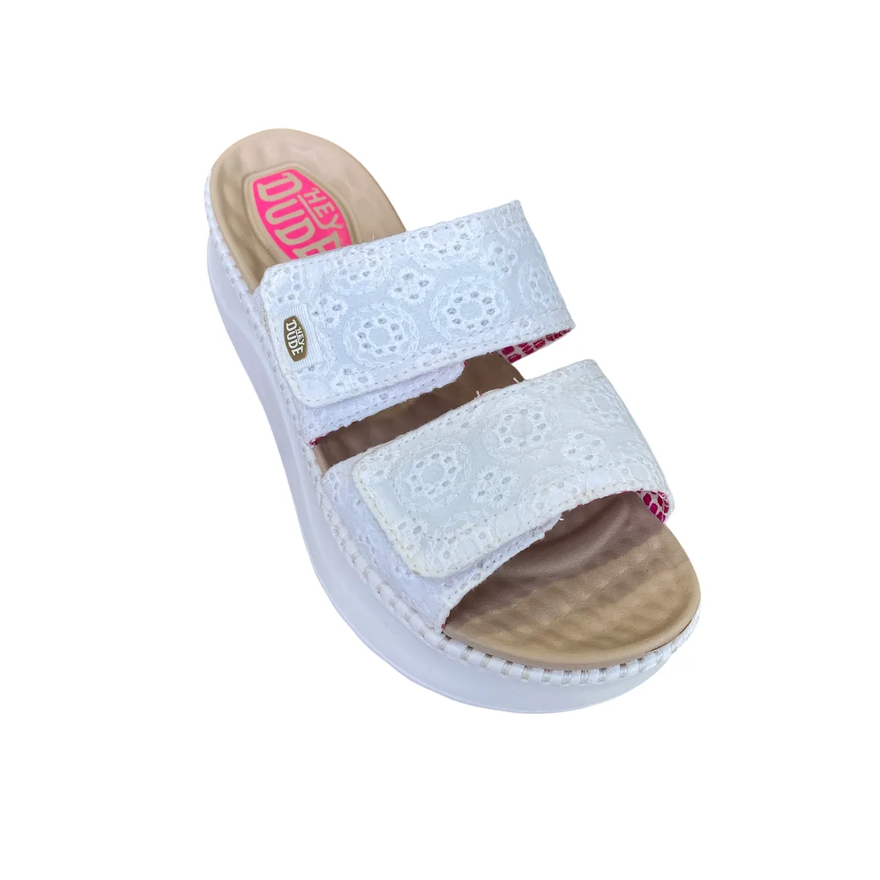 Hey Dude sandalo da donna Delray slide surf baja 43210-100 bianco Light Trail