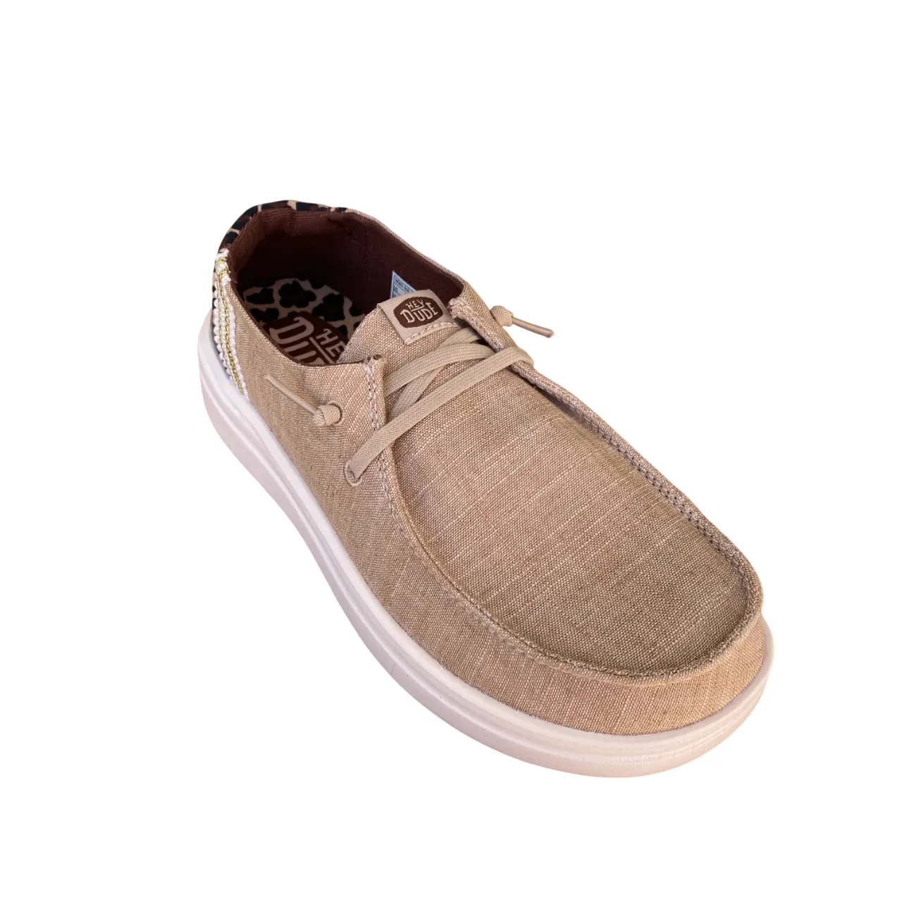 Hey Dude scarpa sneakers da donna Wendy Rise Animal 43780-2UG tortora-multicolore Comfort toe Lockdown Harness