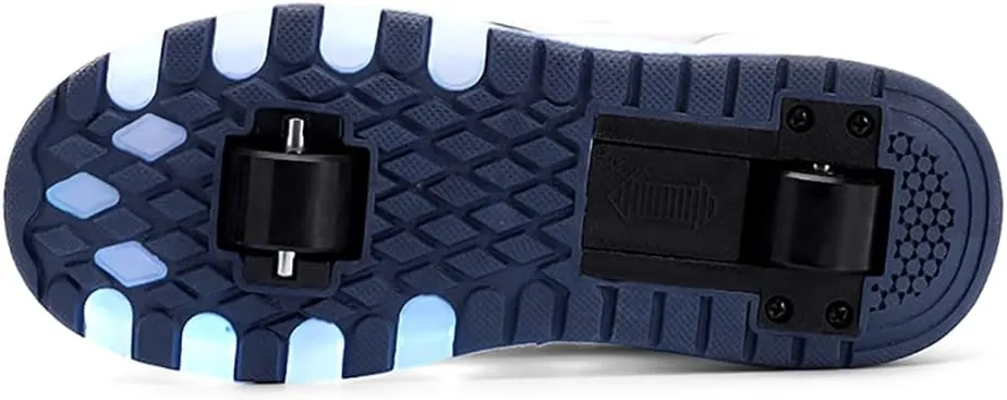 HHSTS Kids Shoes - New Upgraded with Wheels LED Light Color Shoes Shiny Roller Skates Skate Shoes Simple Kids Gifts Boys Girls The Best Gift for Party Birthday Christmas Day