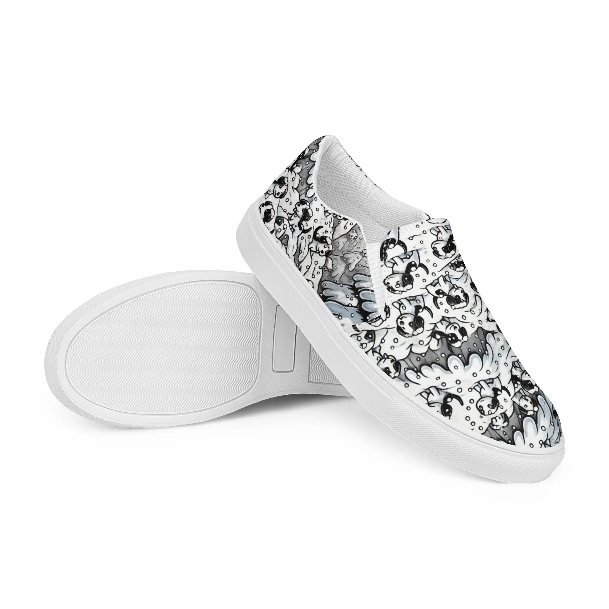 Hidden Dogs - Women’s slip-on canvas shoes designs