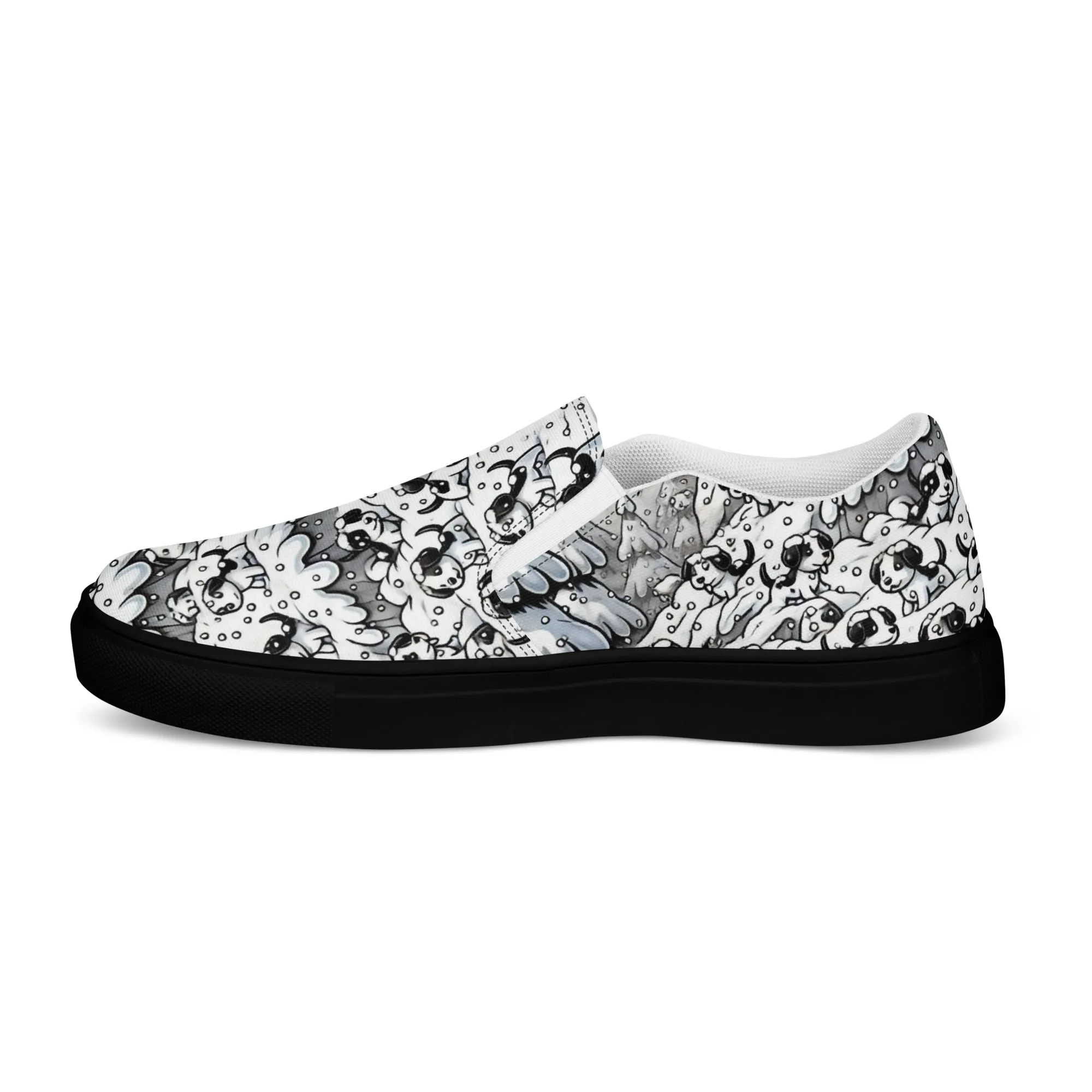 Hidden Dogs - Women’s slip-on canvas shoes designs