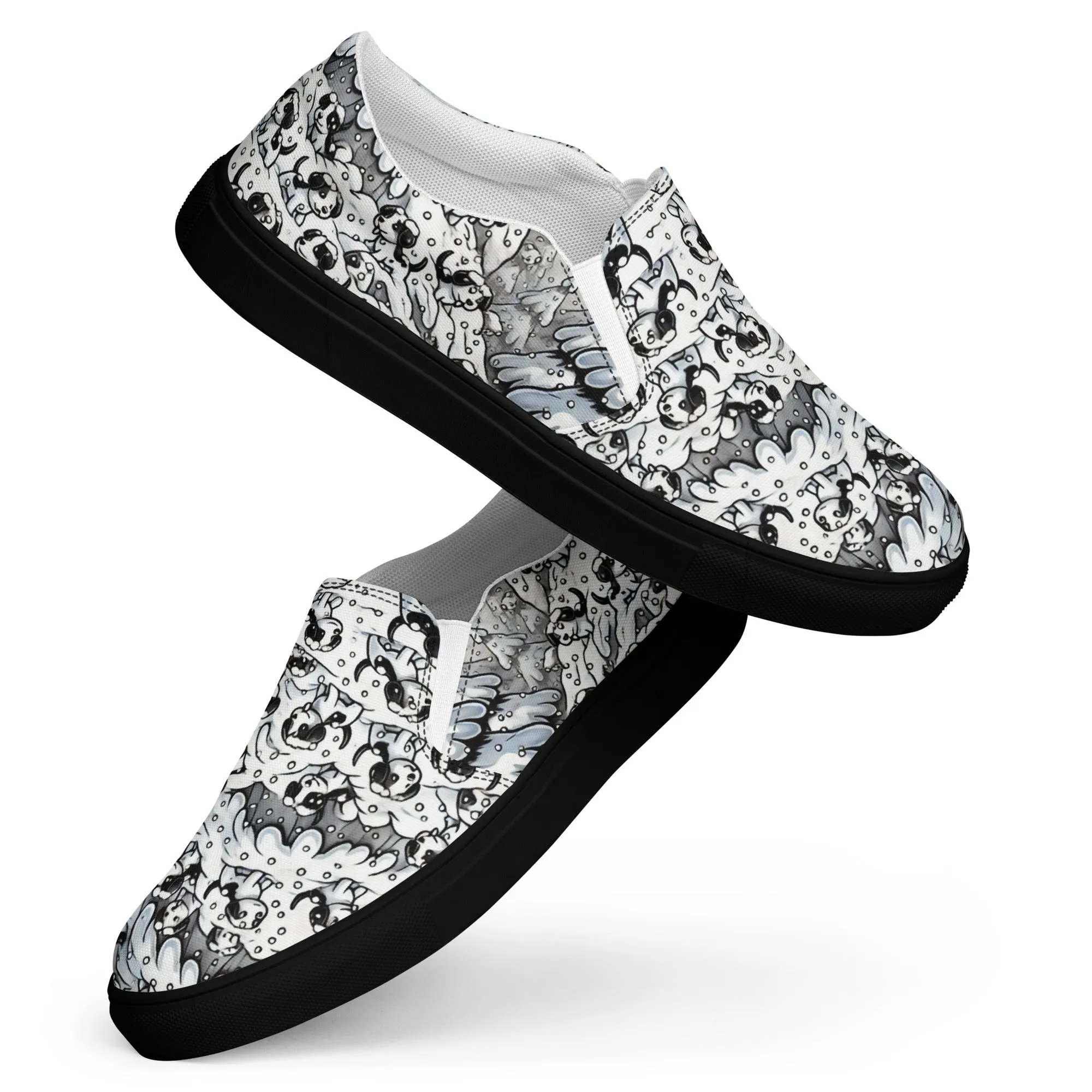 Hidden Dogs - Women’s slip-on canvas shoes designs