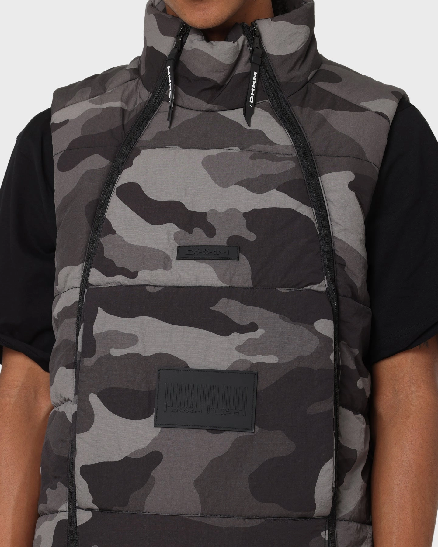 DXXMLife L-3 Chainge$ Puffer Vest Grey/Camo models
