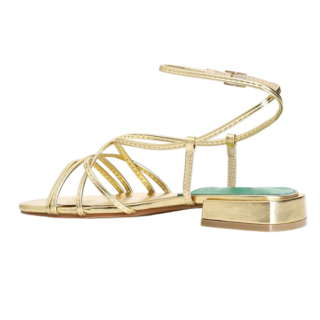 Street Ready Warm Step Caf??Noir sandalo casual da donna modello schiava laminato oro c1GE9011 Z012