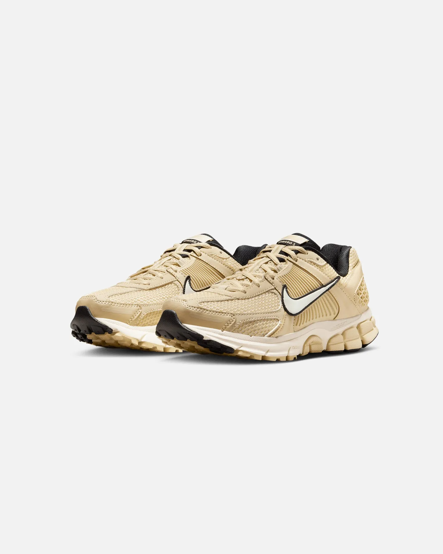 Nike Women's Zoom Vomero 5 Team Gold/Soft Pearl high - arch shoes running in unknown tracks shoes