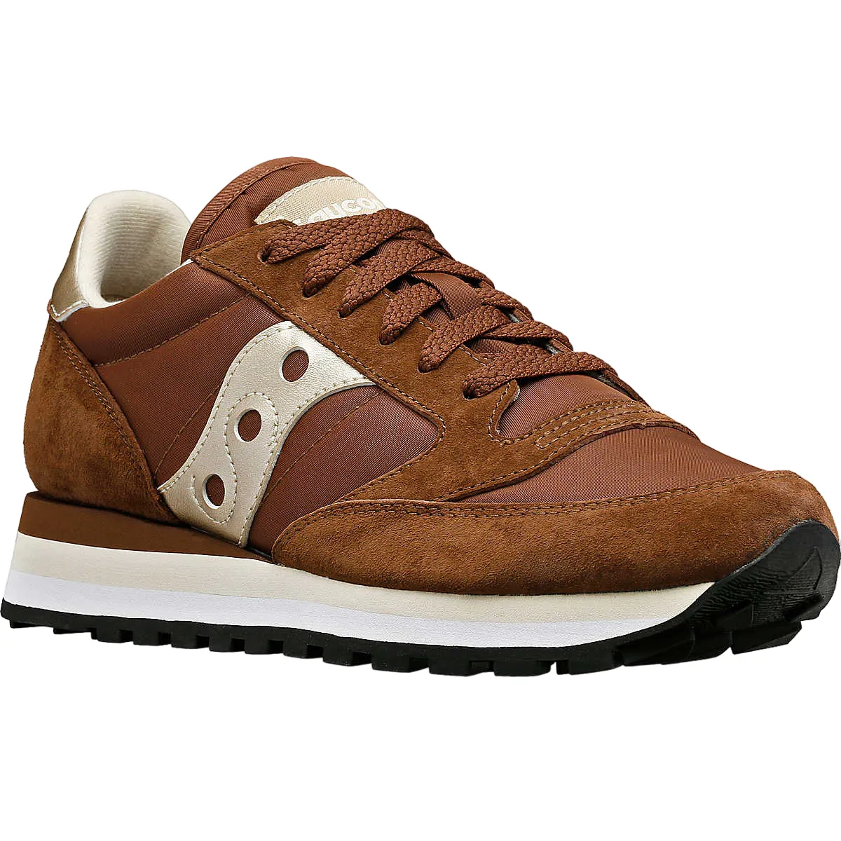 Saucony Originals scarpa sneakers da donna Jazz Triple S60530-34 marrone Ergonomic Last Shape Adjustable Laces