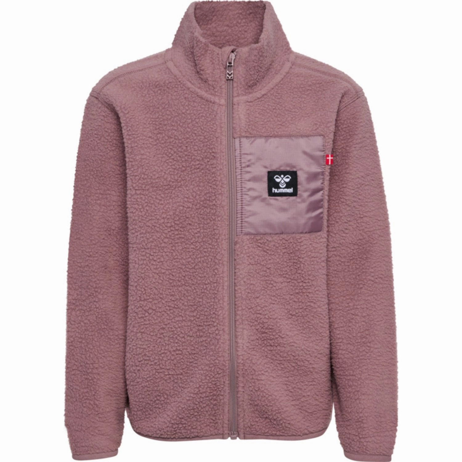 Hummel Twilight Mauve Atlas Fleece Zip Cardigan Reinforced Shoulder Panels