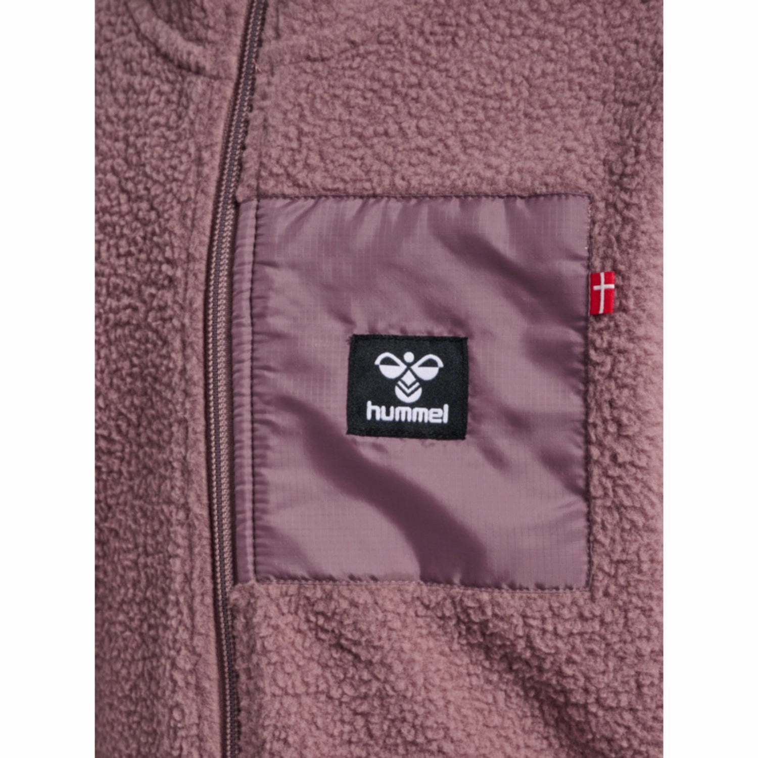 Hummel Twilight Mauve Atlas Fleece Zip Cardigan Easy Layering Outdoor Trip