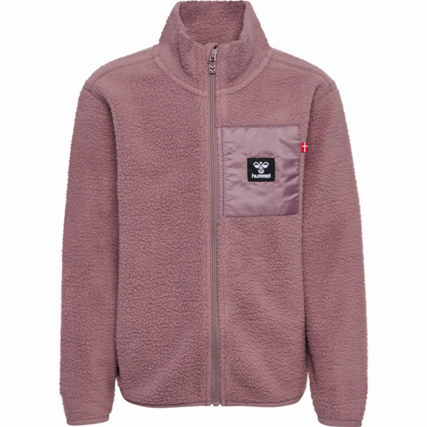 Timeless Fit Style Hummel Twilight Mauve Atlas Fleece Zip Cardigan