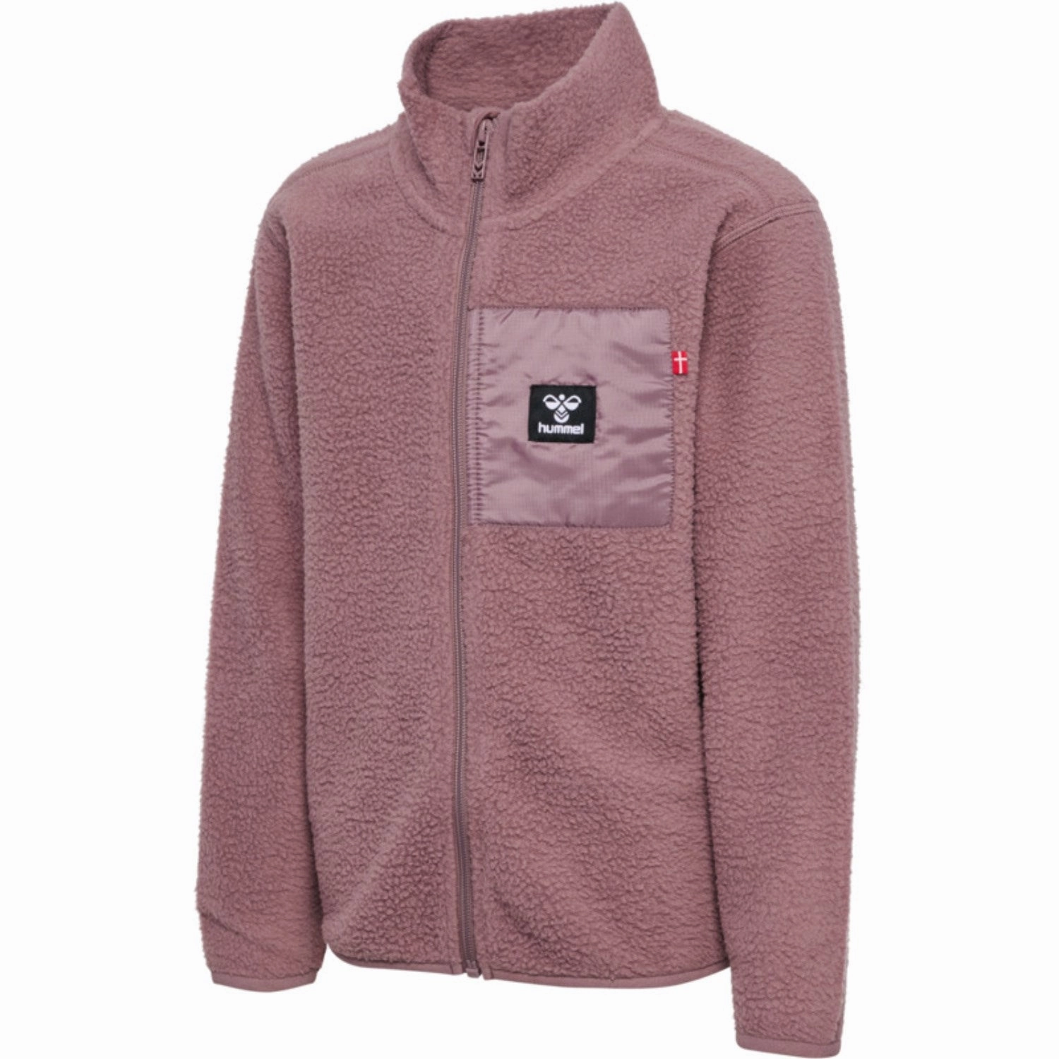 NonIrritatingLining Hummel Twilight Mauve Atlas Fleece Zip Cardigan