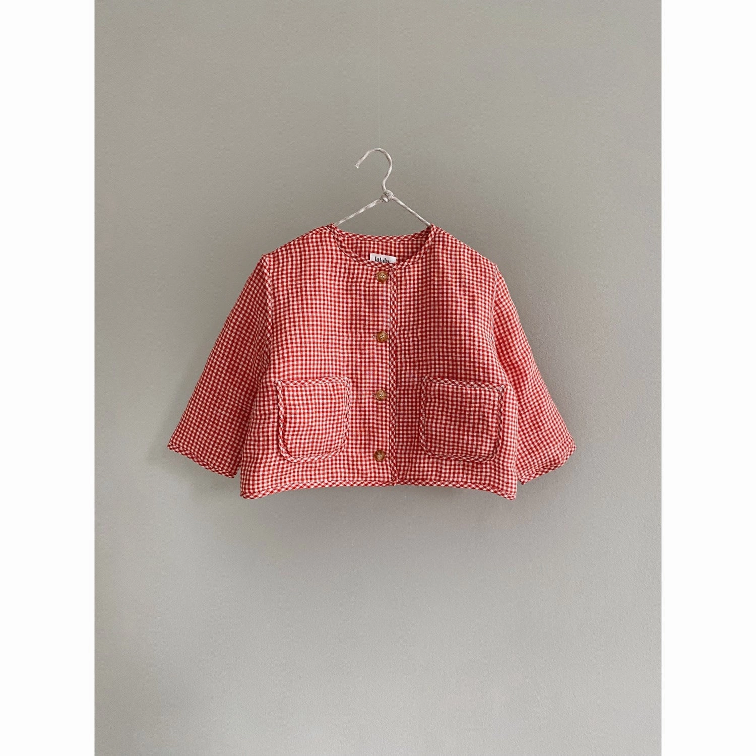 Lalaby Cherry Check Frey Jacket Light Reflective Logos