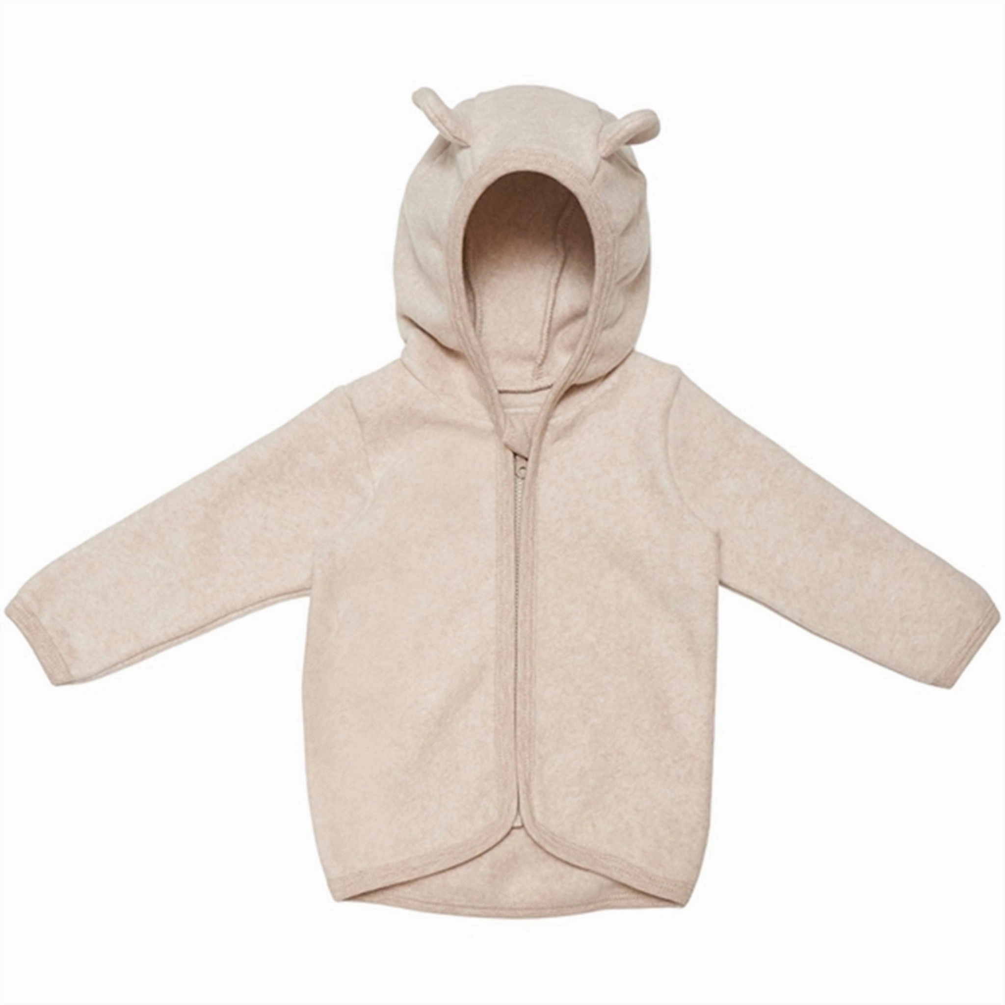 Stretchable Material Huttelihut Jacket Ears Cotton Fleece Fluffy Camel