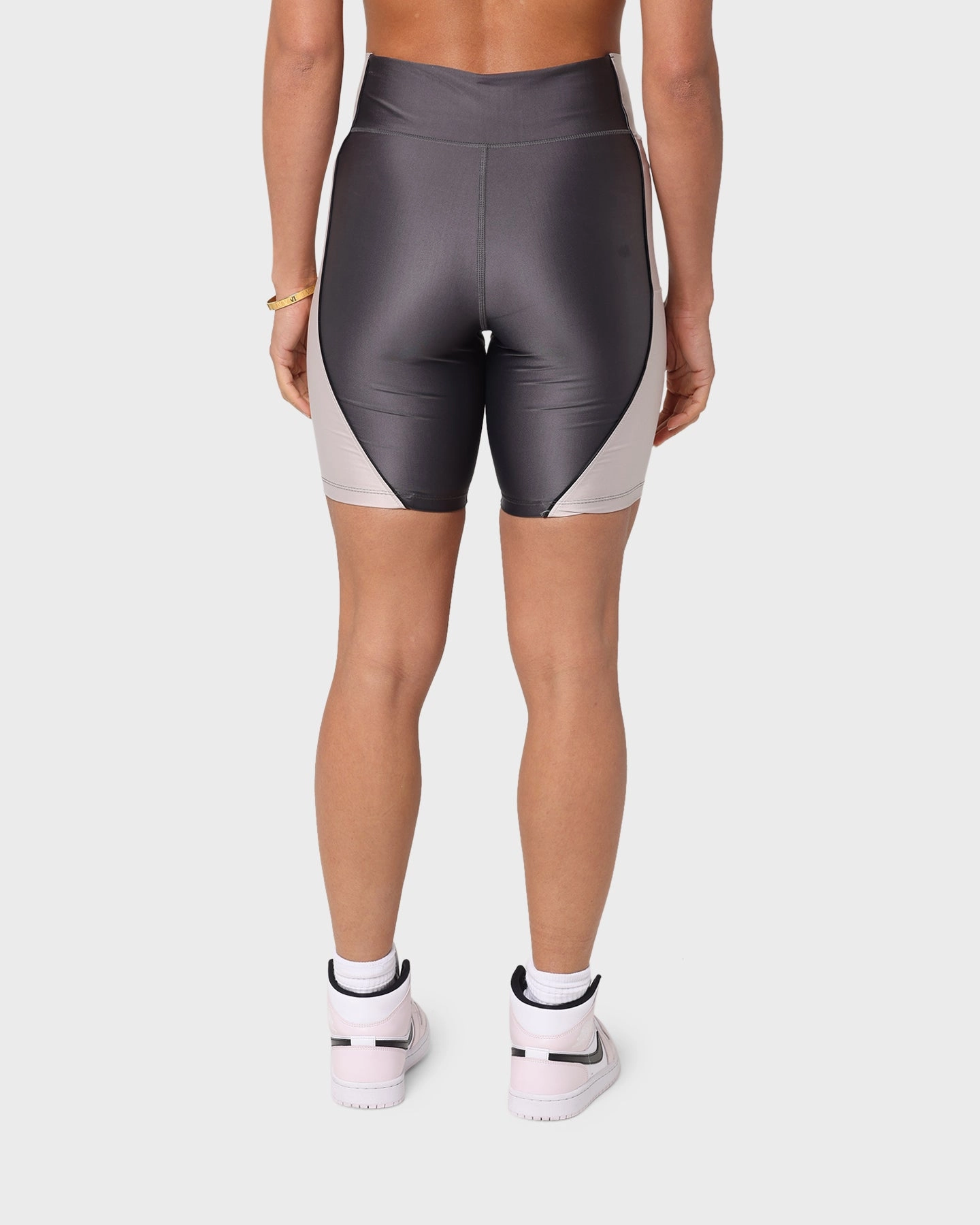 NonChafingEdges Travel Ready Fit Jordan Women's Essential Bike Shorts Thunder Grey/Moon Particle