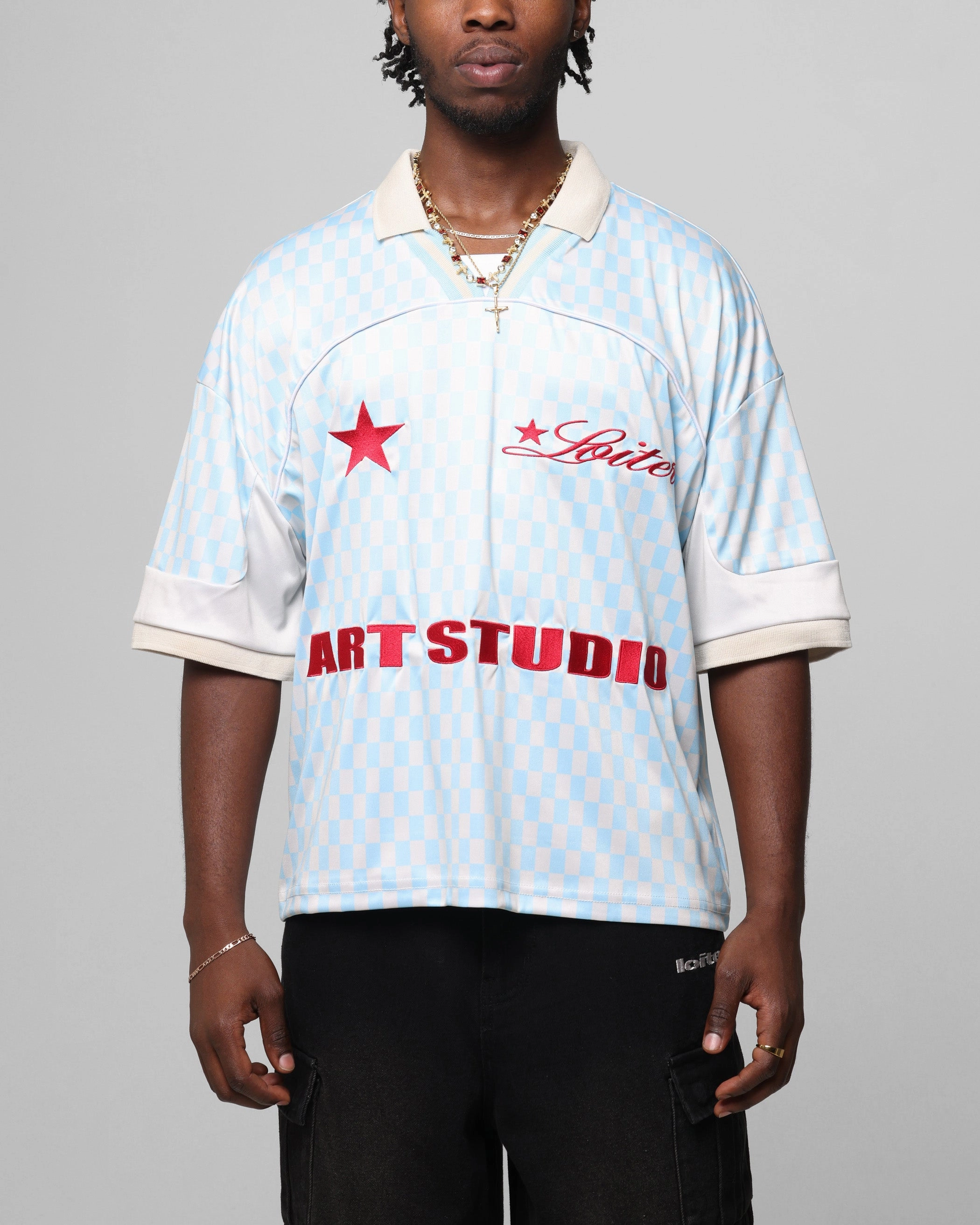 Loiter Art Studio United Jersey Blue Hygroscopic Yarn Outdoor Performance