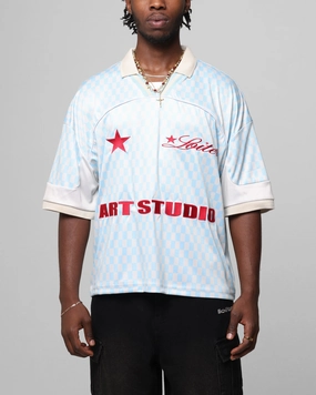 Loiter Art Studio United Jersey Blue Hygroscopic Yarn Outdoor Performance