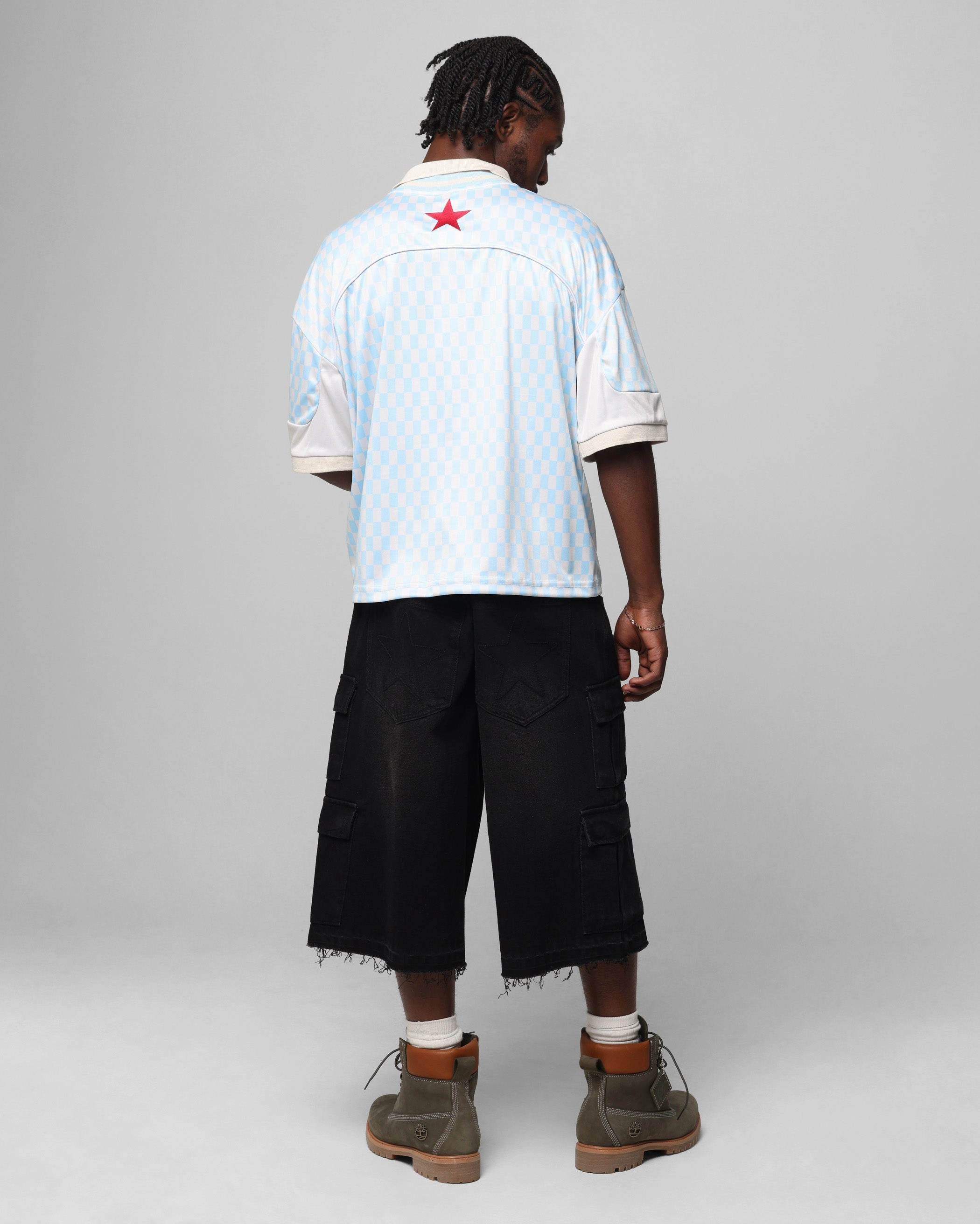 slim cut Loiter Art Studio United Jersey Blue