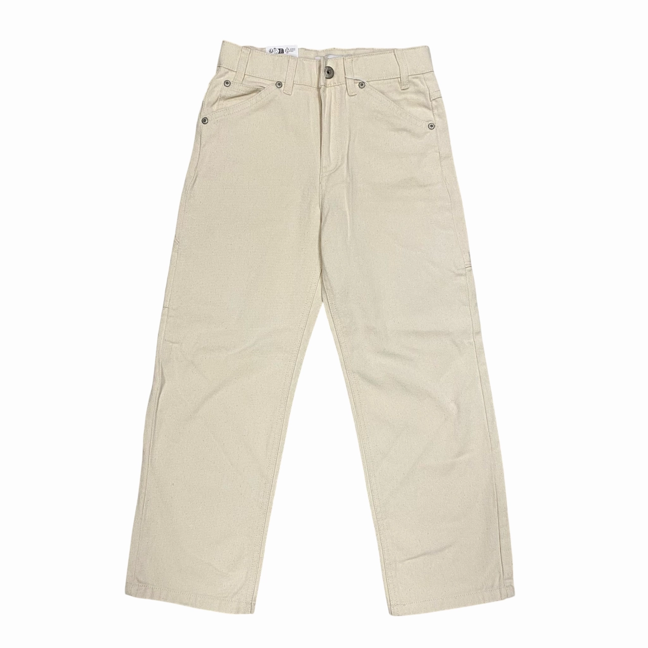 name it pantalone junior in cotone con vestibilit?? regolare Mryan 13220713 ecru EcoFriendlyMaterials