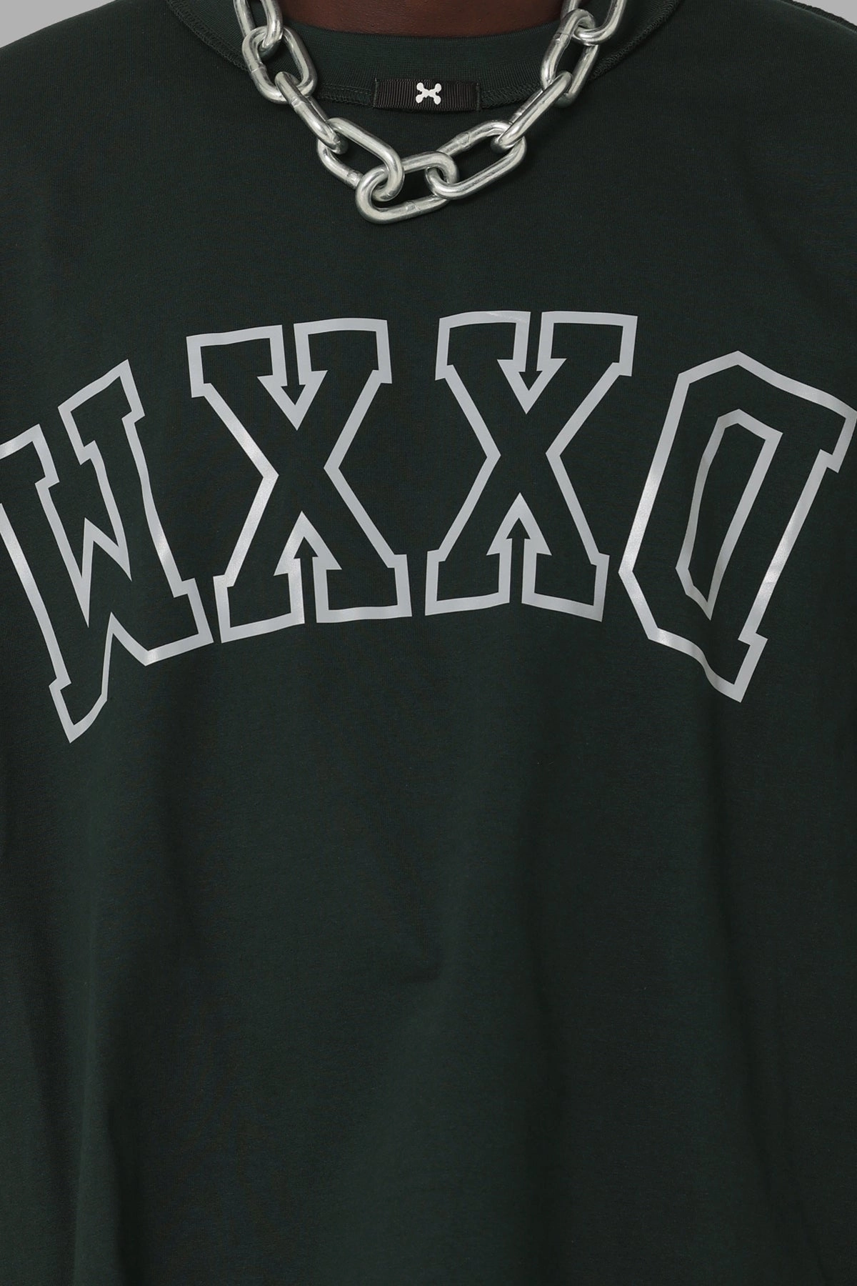 DXXMLife L-6 A Hi Vis Oversized T-Shirt Dark Green Reinforced Shoulder