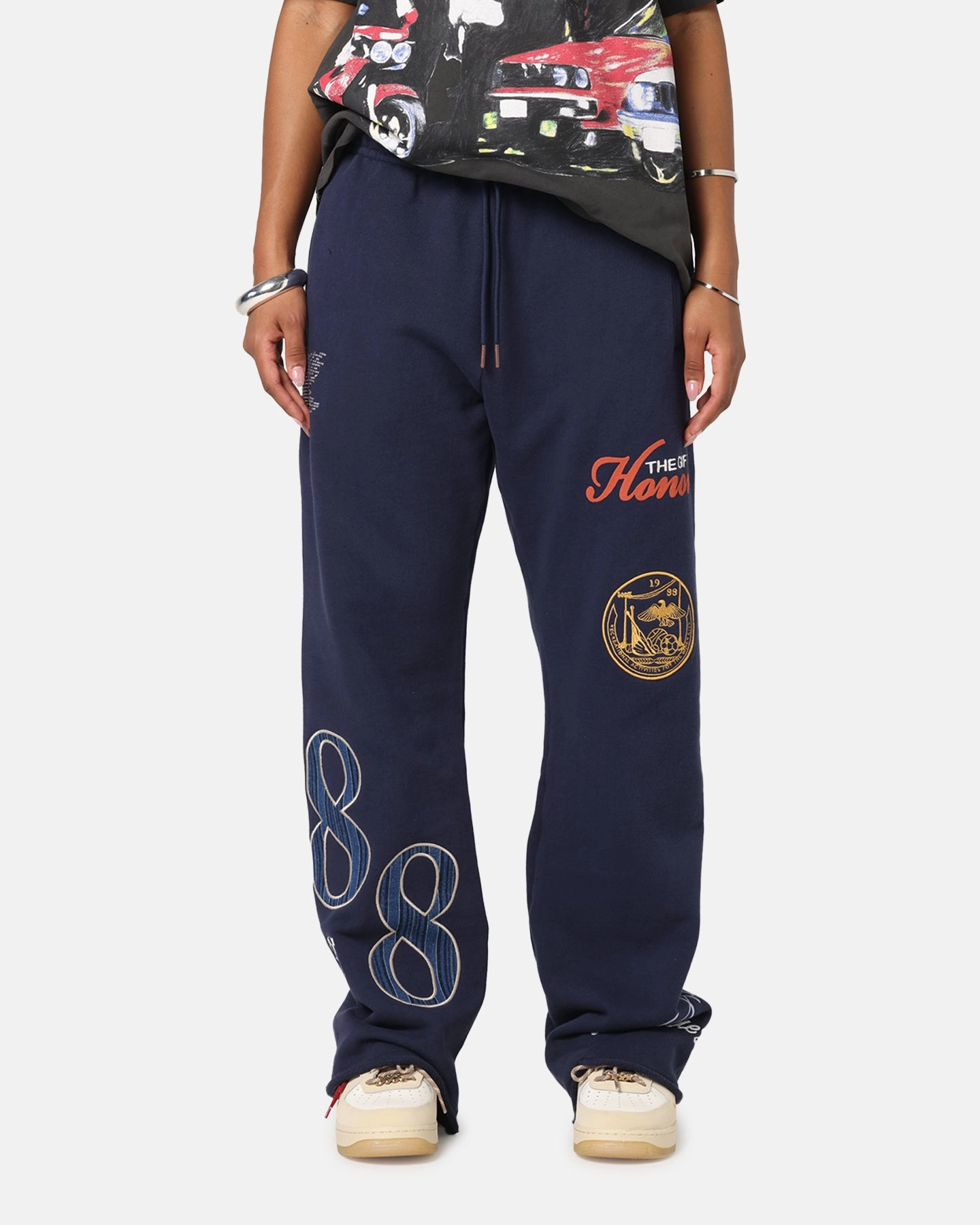 Layer Friendly Windproof coating Honor The Gift 1988 Sweat Pants Navy
