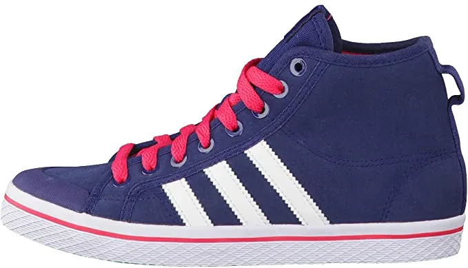 Anti Slip Traction Outsole Adidas Originals scarpa sneakers alta alla caviglia da donna Honey Stripes Mid W Q34210 bluviola