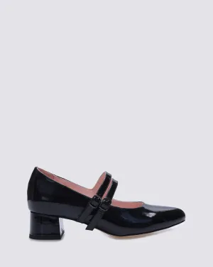 HOPE MARYJANE HEELS BLACK PATENT LEATHER