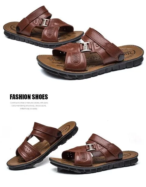 Hot Sale Summer Waterproof Non-Slip Sandals Men's Soft Bottom Wear-Resistant Slippers Dual-Purpose Breathable Sandals Men