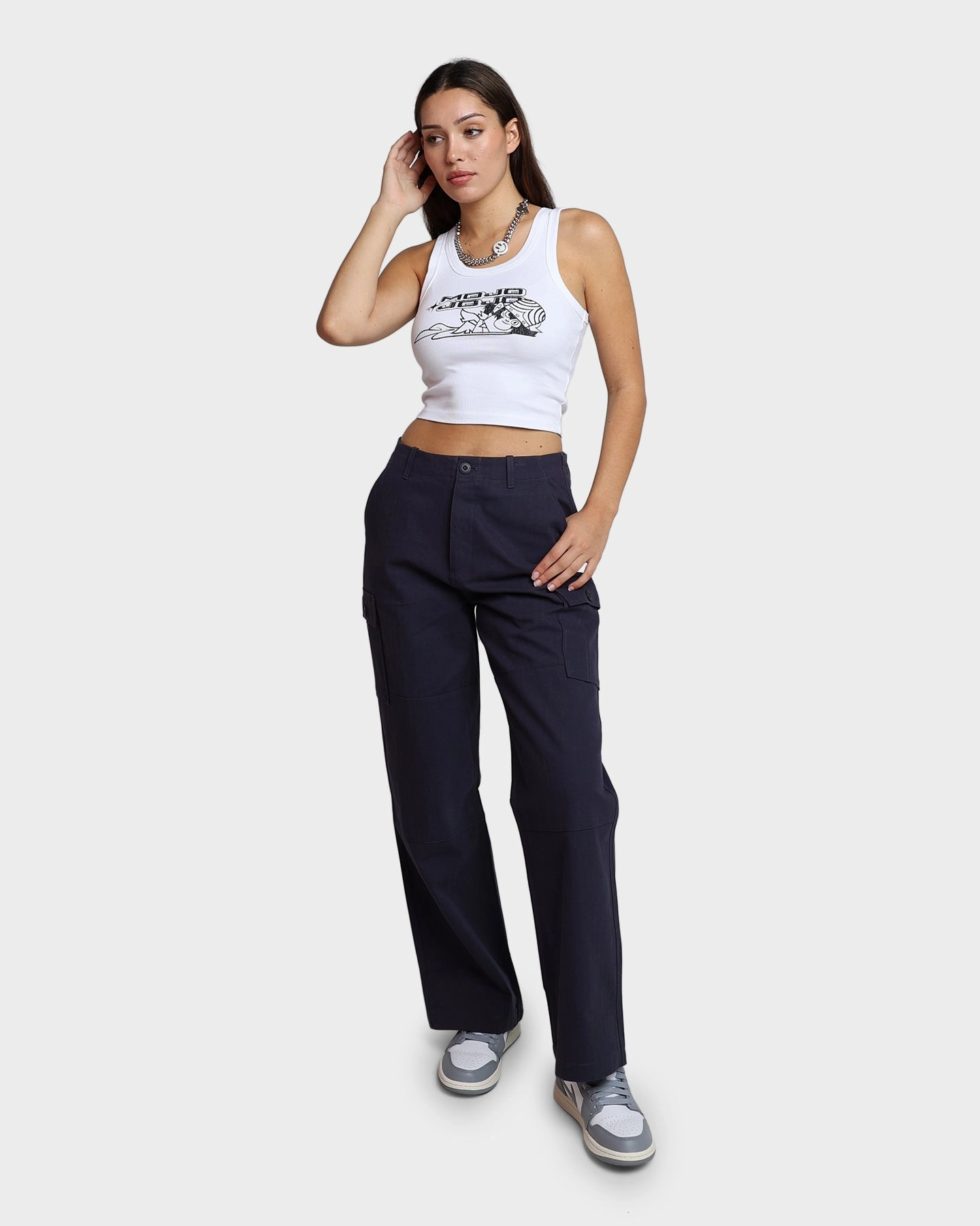 Sustainable Fabric HUF Women's Double Knee Cargo Pants Navy