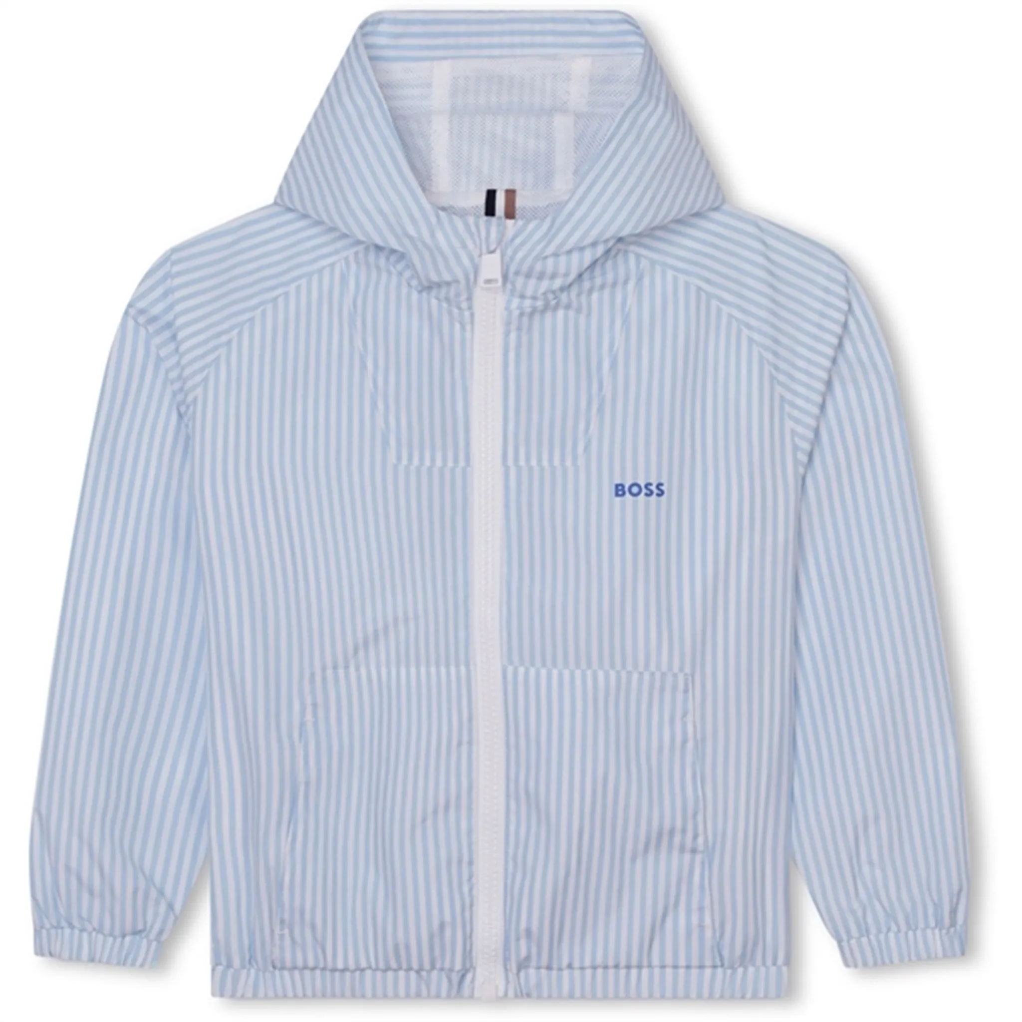 Quick drying material Taped Seams Hugo Boss Pale Blue Hooded Jacket