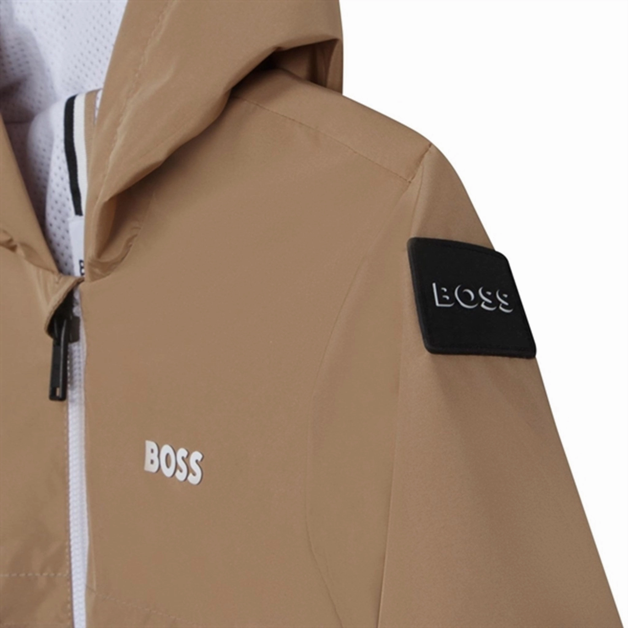 Polarized Sun Protection Hugo Boss Baby Hooded Windbreaker Black