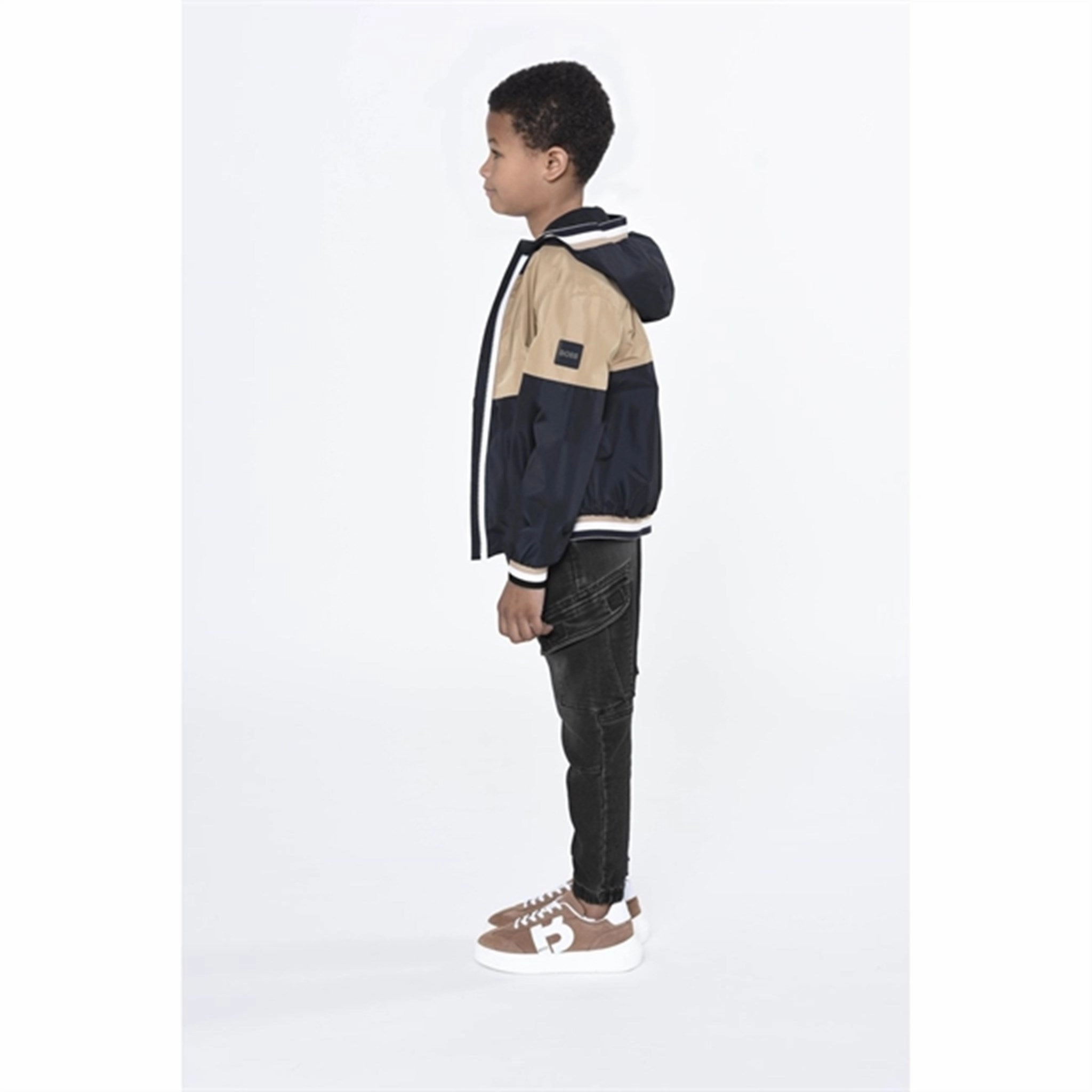 Hugo Boss Hooded Windbreaker Black Multi Layer Design Chill Commute Fit