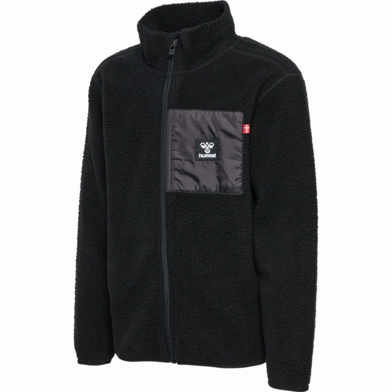 Hypoallergenic Interior Layer InterchangeableLining Hummel Black Atlas Fleece Zip Cardigan