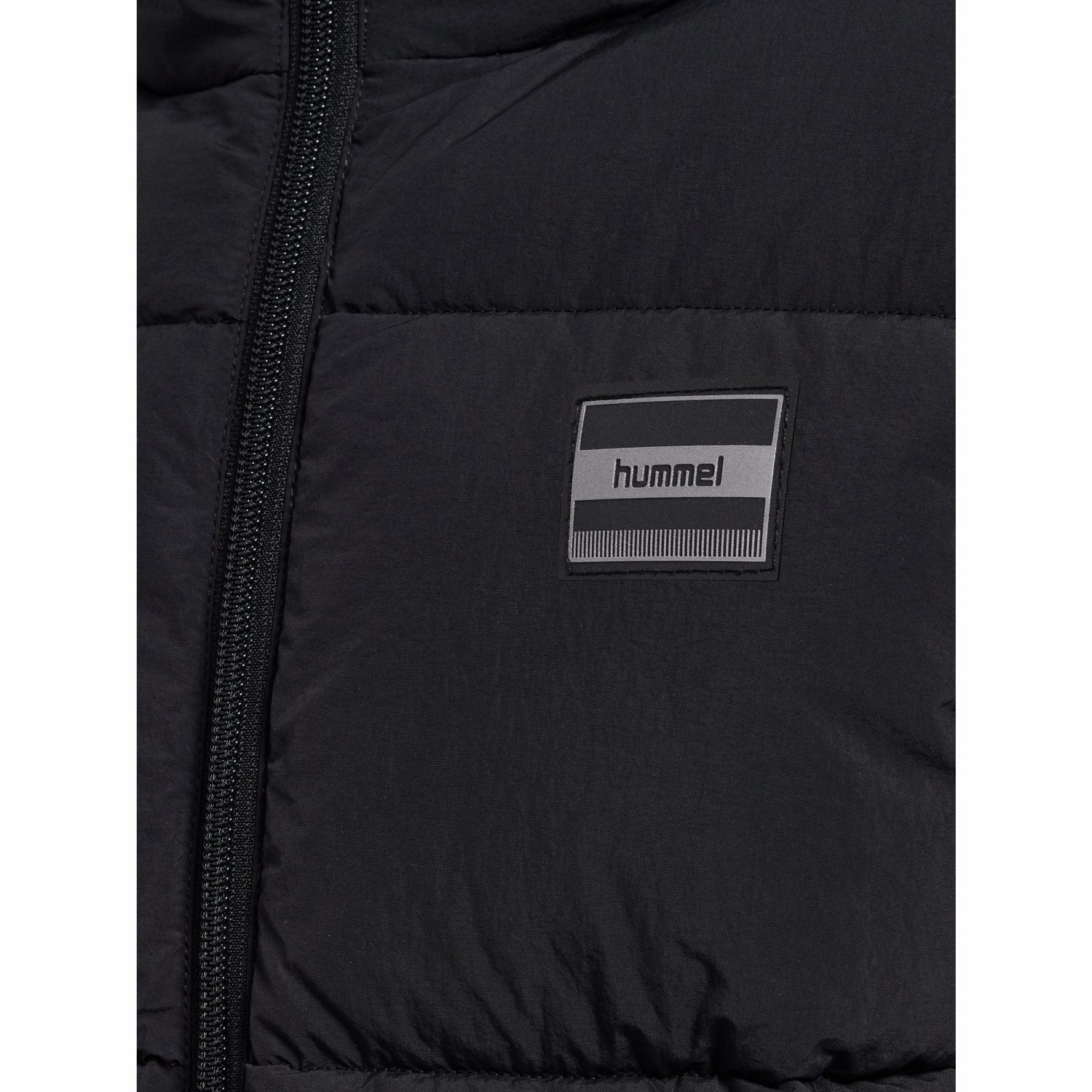 Hummel Black Crisp Tex Jacket FlexibleHoodDesign Fringe Detail