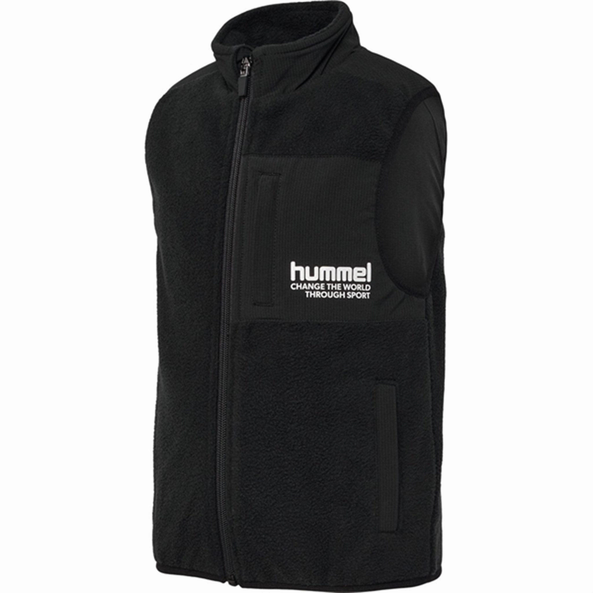 Hummel Black Pure Fleece Vest Ventilation Vents