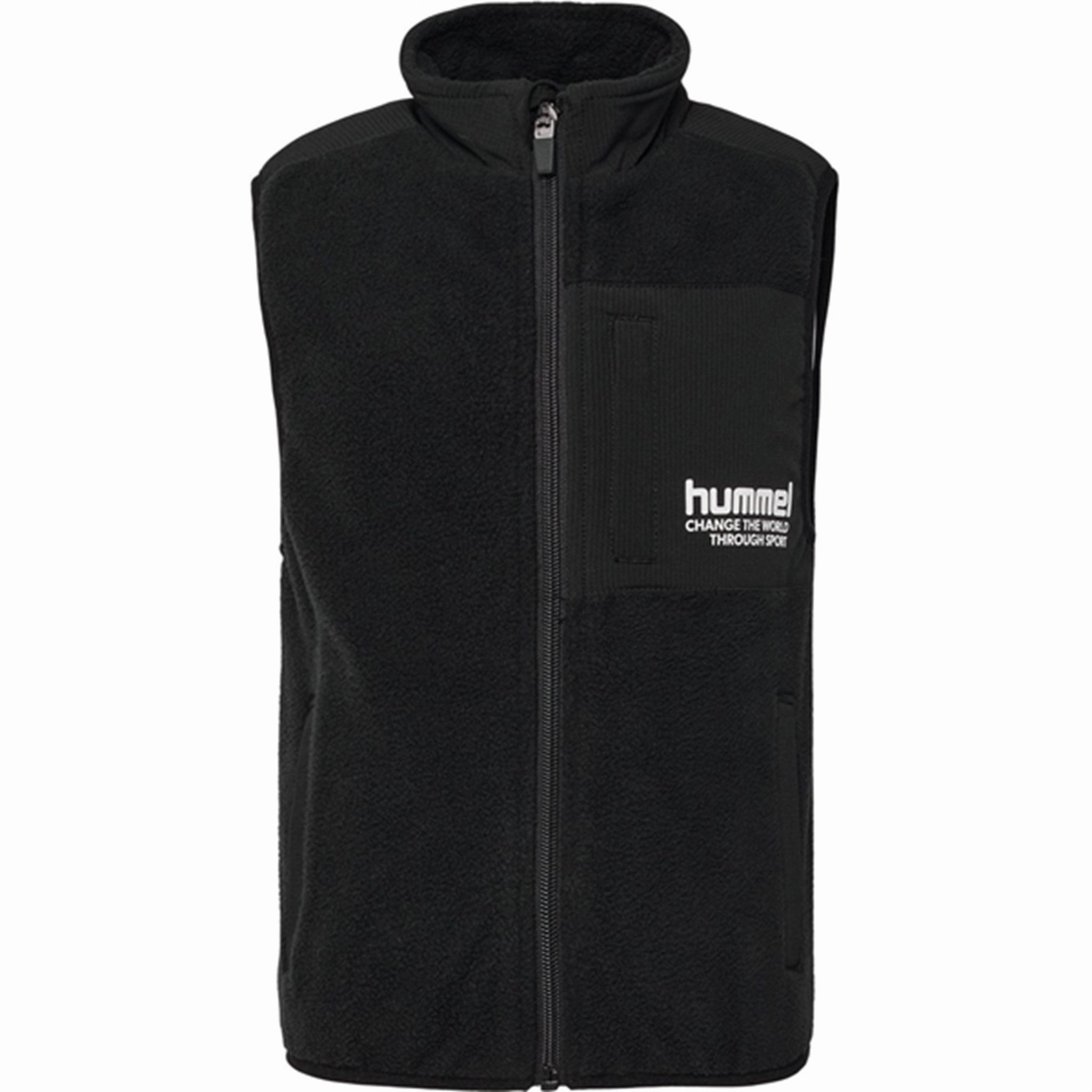 Hummel Black Pure Fleece Vest Urban Fit Look Multipurpose Layering