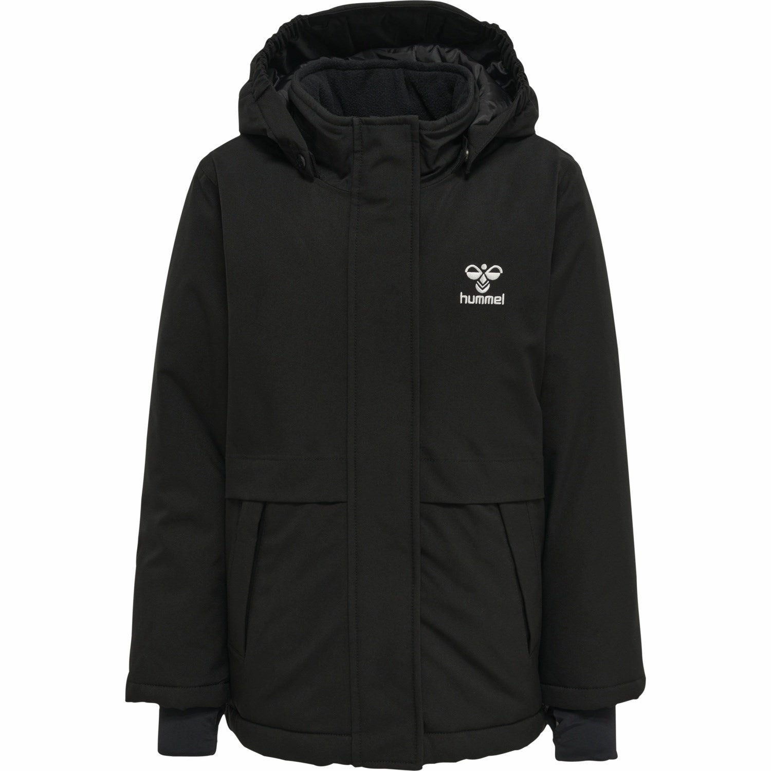 Hummel Black Urban Tex Jacket Statement Outerwear Comfort Flex Fit