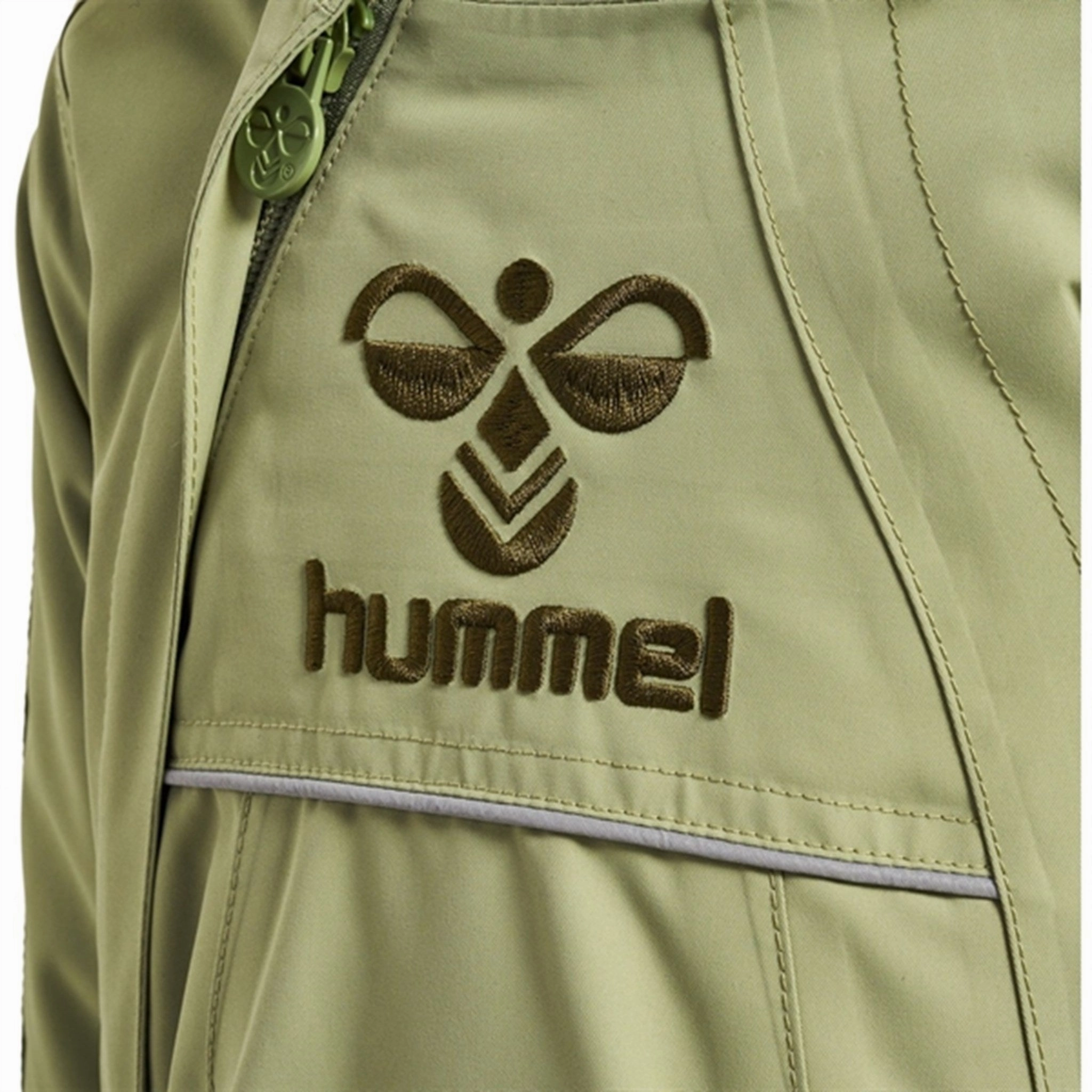 Hummel Jacket Jessie Tex Oil Green Multi Pocket Layout Hiking Trail Outfit