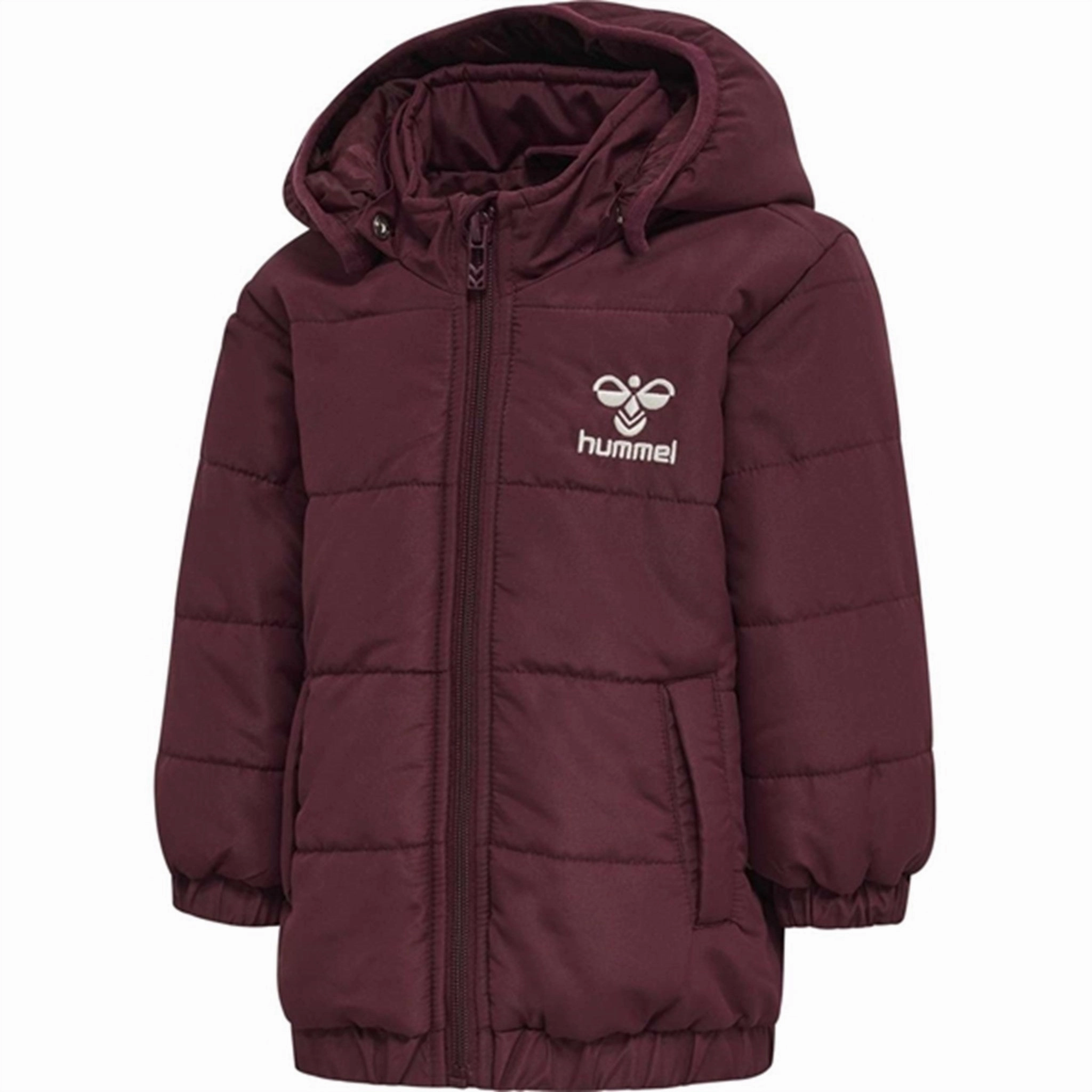 Hummel Vibe Winter Jacket Windsor Wine Comfy Fit Everyday Layers