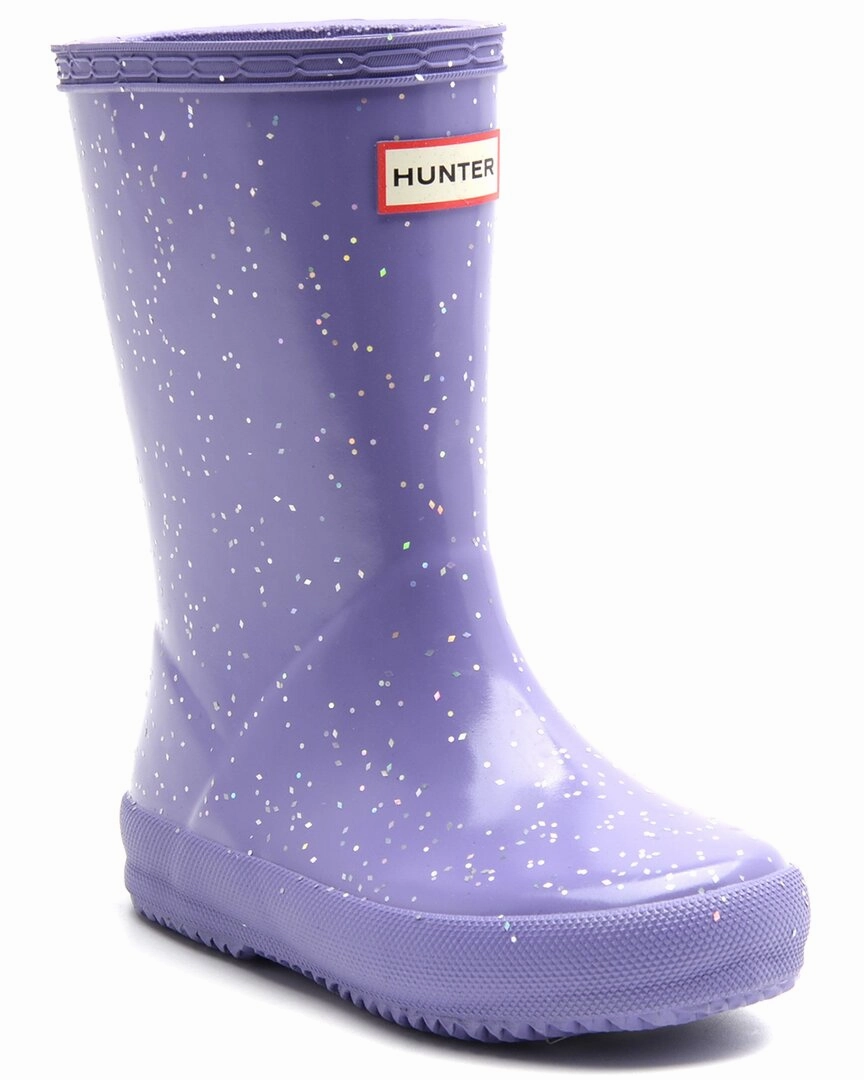 Hunter First Glitter Rubber Boot Ventilation System Elevated Comfort