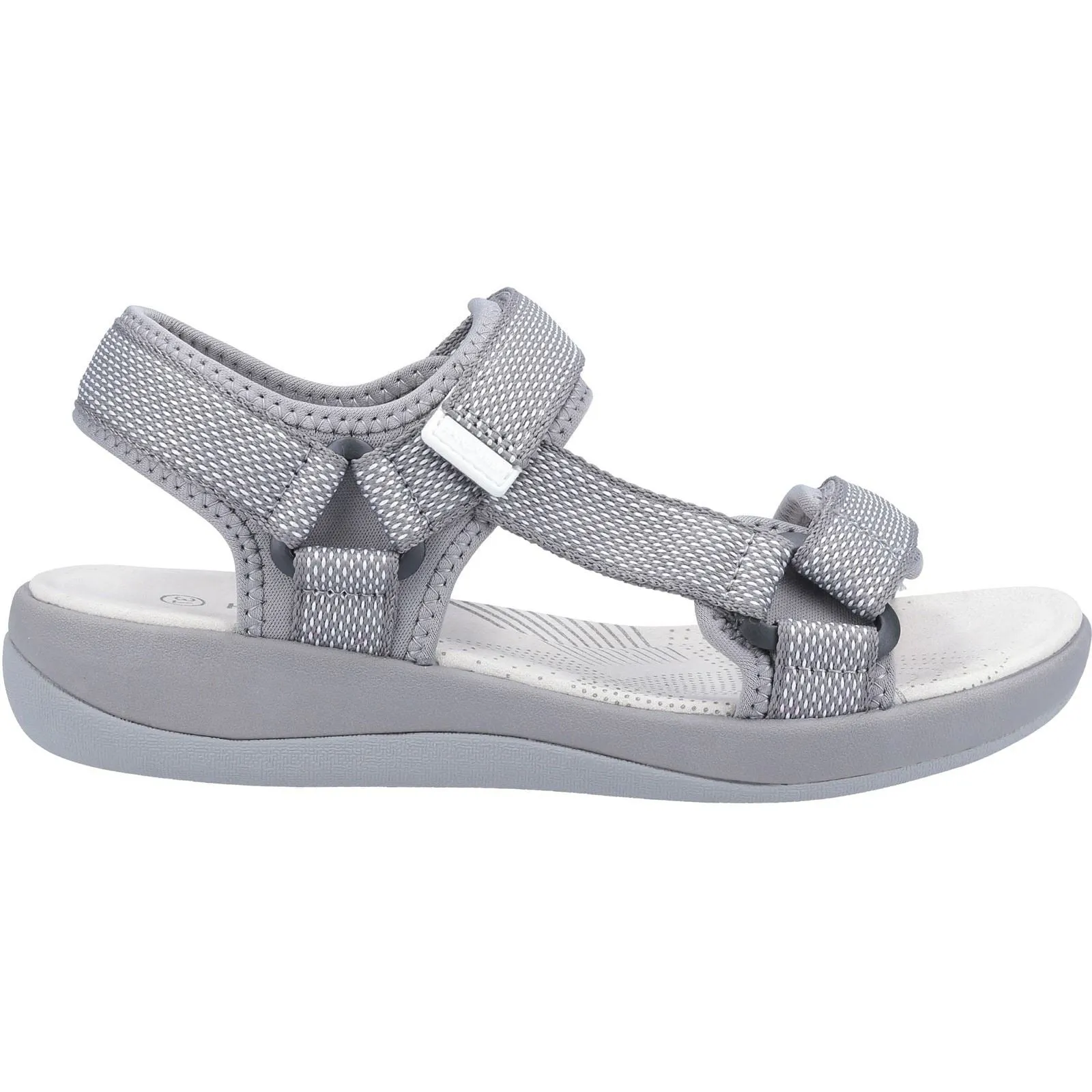 Hush Puppies Sara Quarter Strap Sandal Ladies in Grey