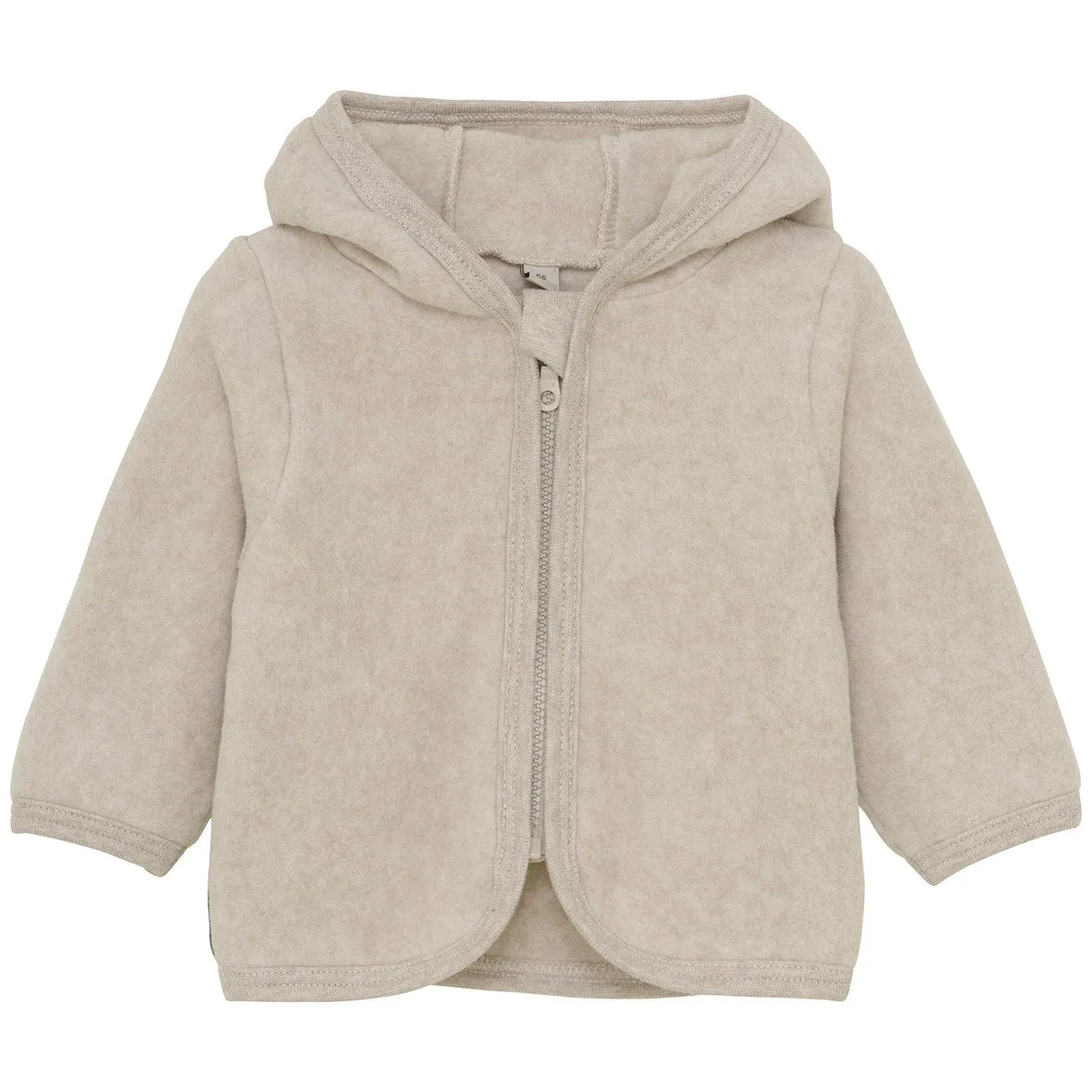 Huttelihut Camel Melange Jacket Ears Cotton Fleece QuickDry Fabric