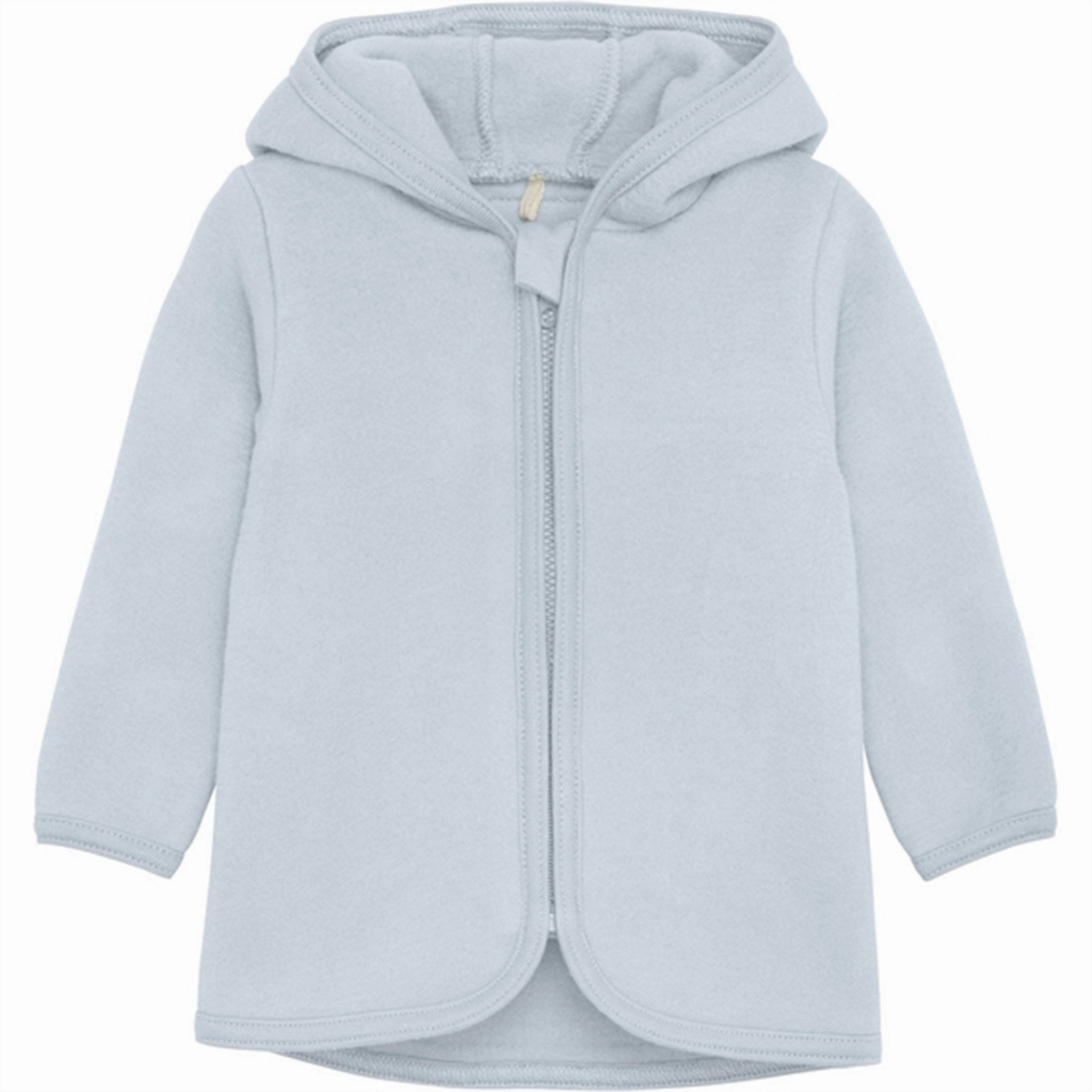 Crisp Walk Look Huttelihut Jacket Ears Cotton Fleece Celestial Blue