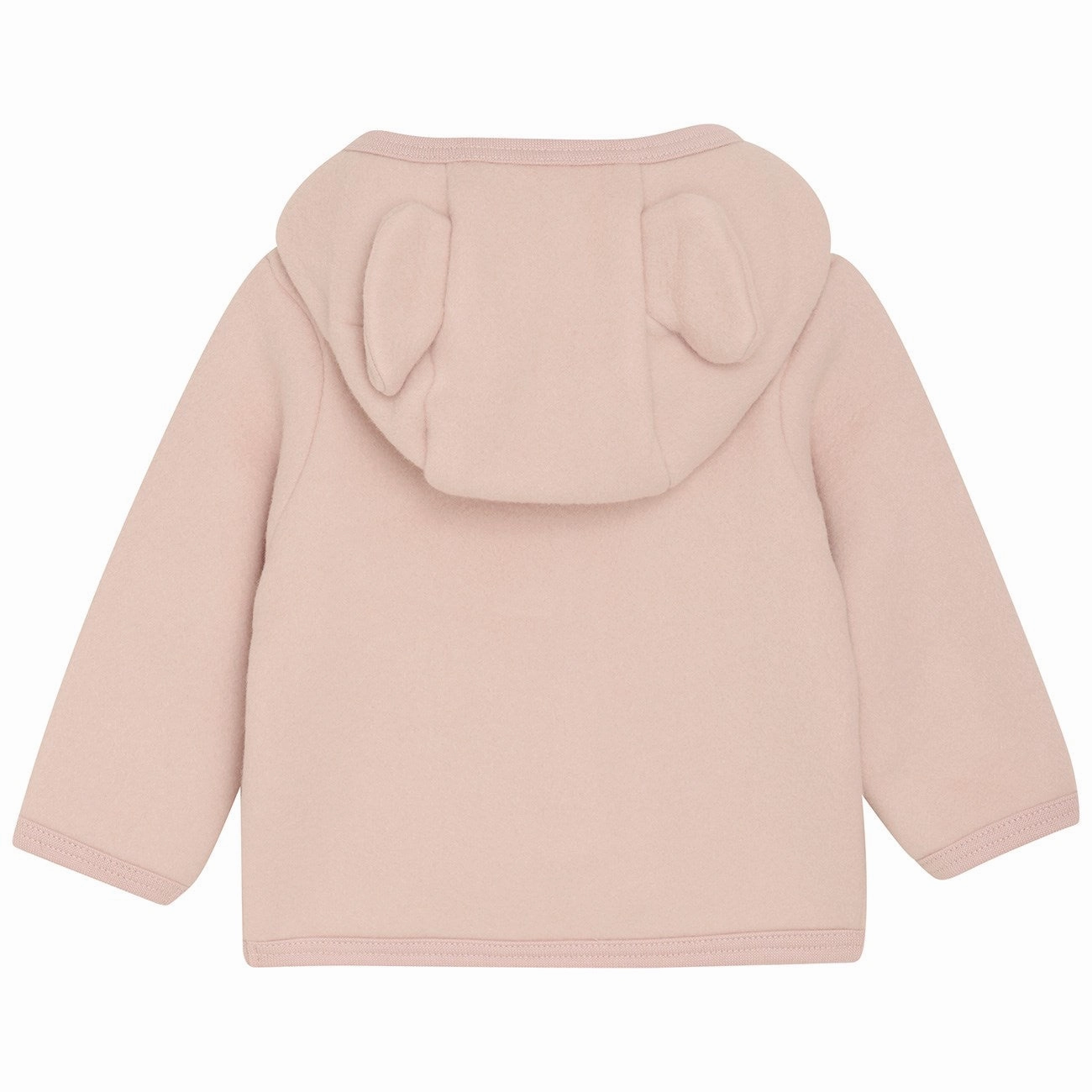Textured Finish Anti Pilling Fabric Huttelihut Mahogany Rose Jacket Ears Cotton Fleece