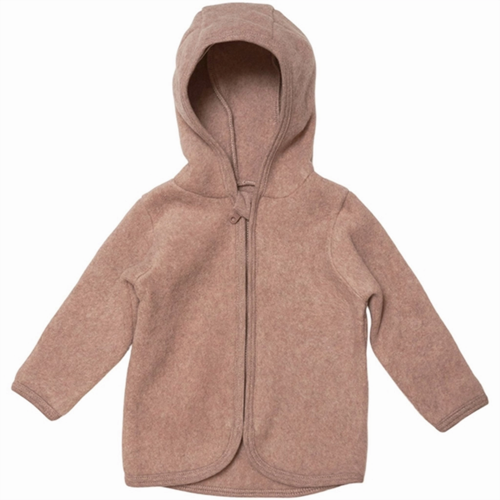 Crisp Air Piece Huttelihut Poofy Baby Jacket Cotton Fleece Ash Rose