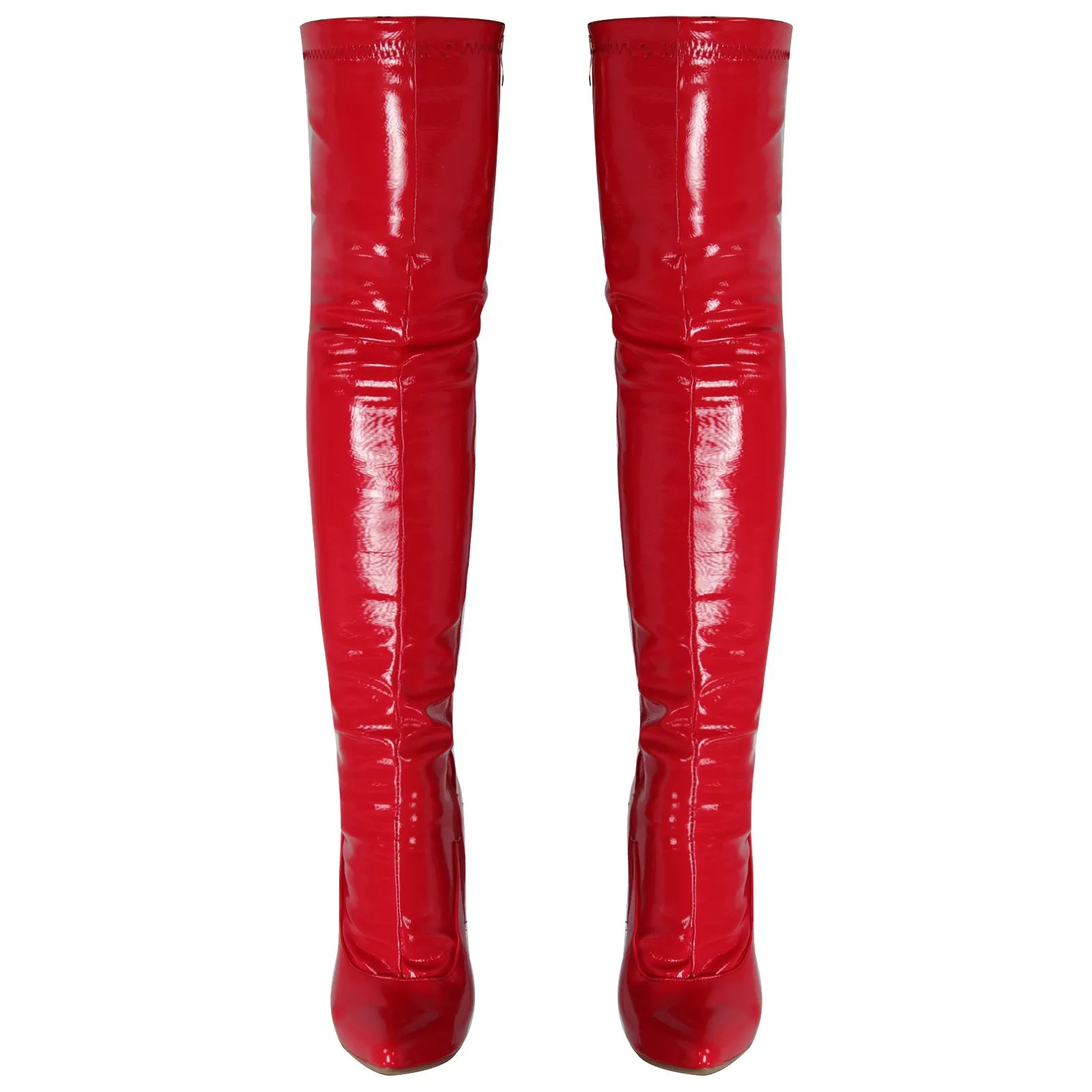 Hydrangea Patent Leather Boots