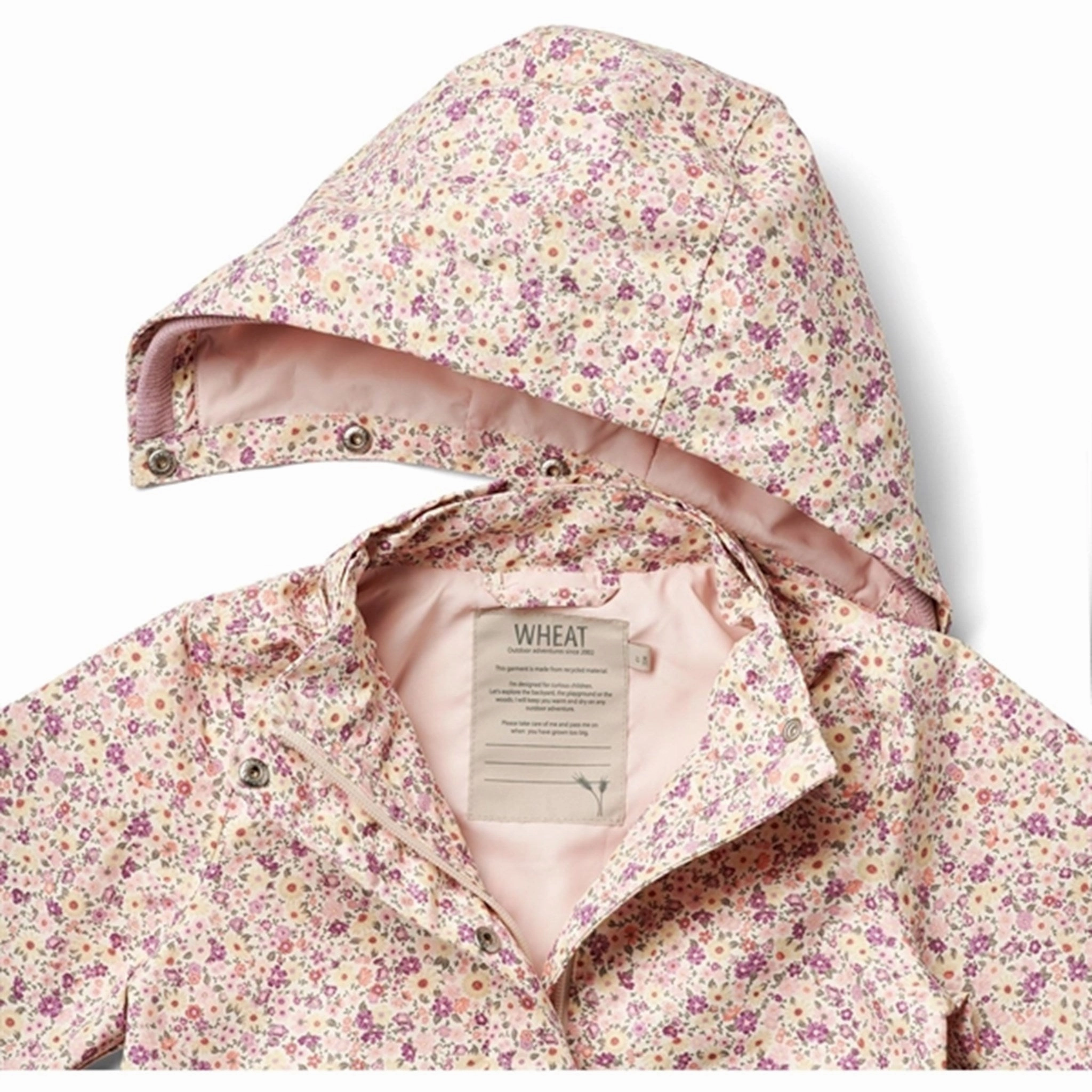 Wheat Jacket Ada Tech Candy Flowers CompressionPackableFabric Neutral Style