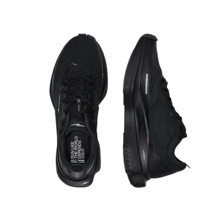 Hylo Unisex Impact Running Shoe in Triple Black Comfortable Design Rubber Sole